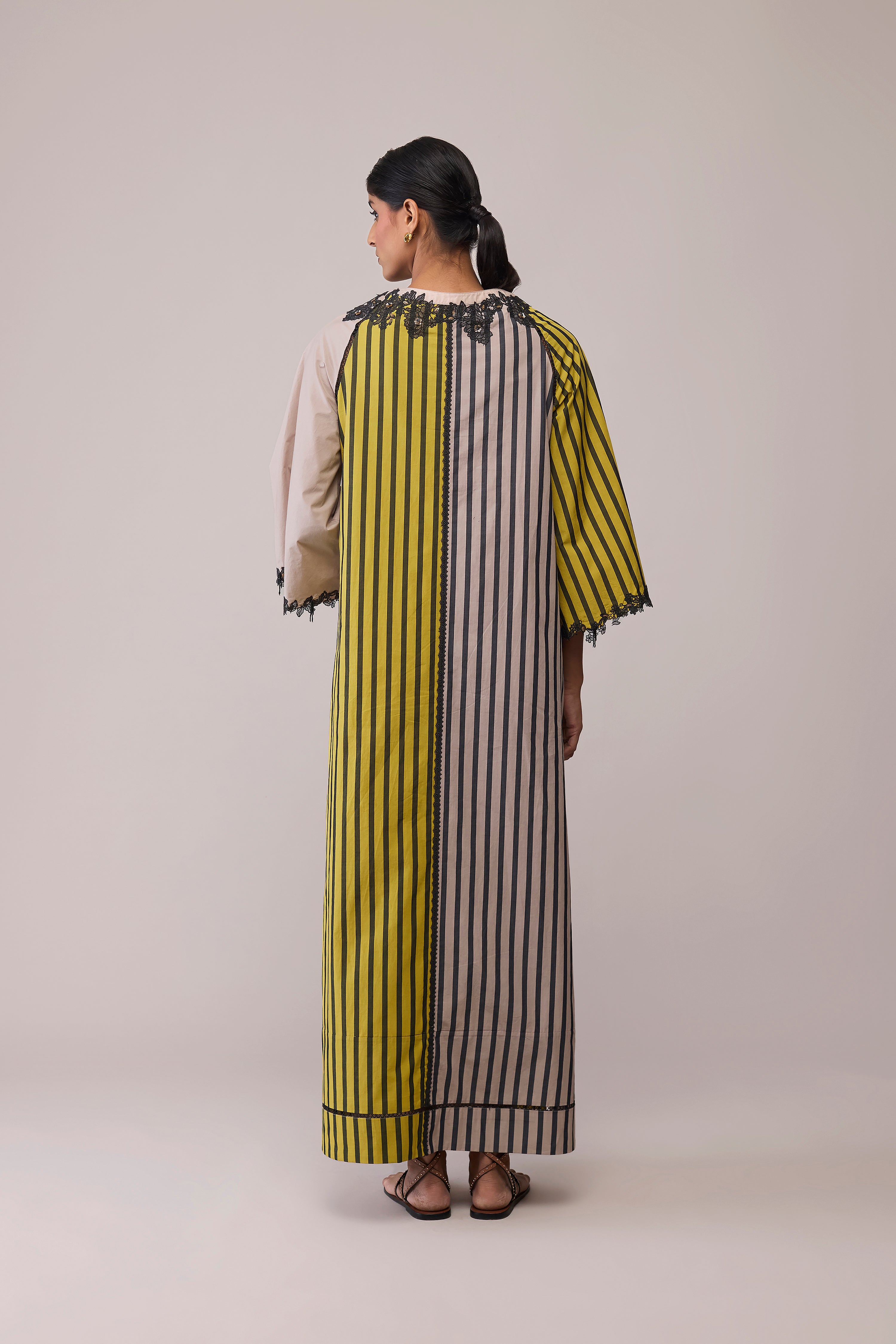 Neesa - Mustard & Beige