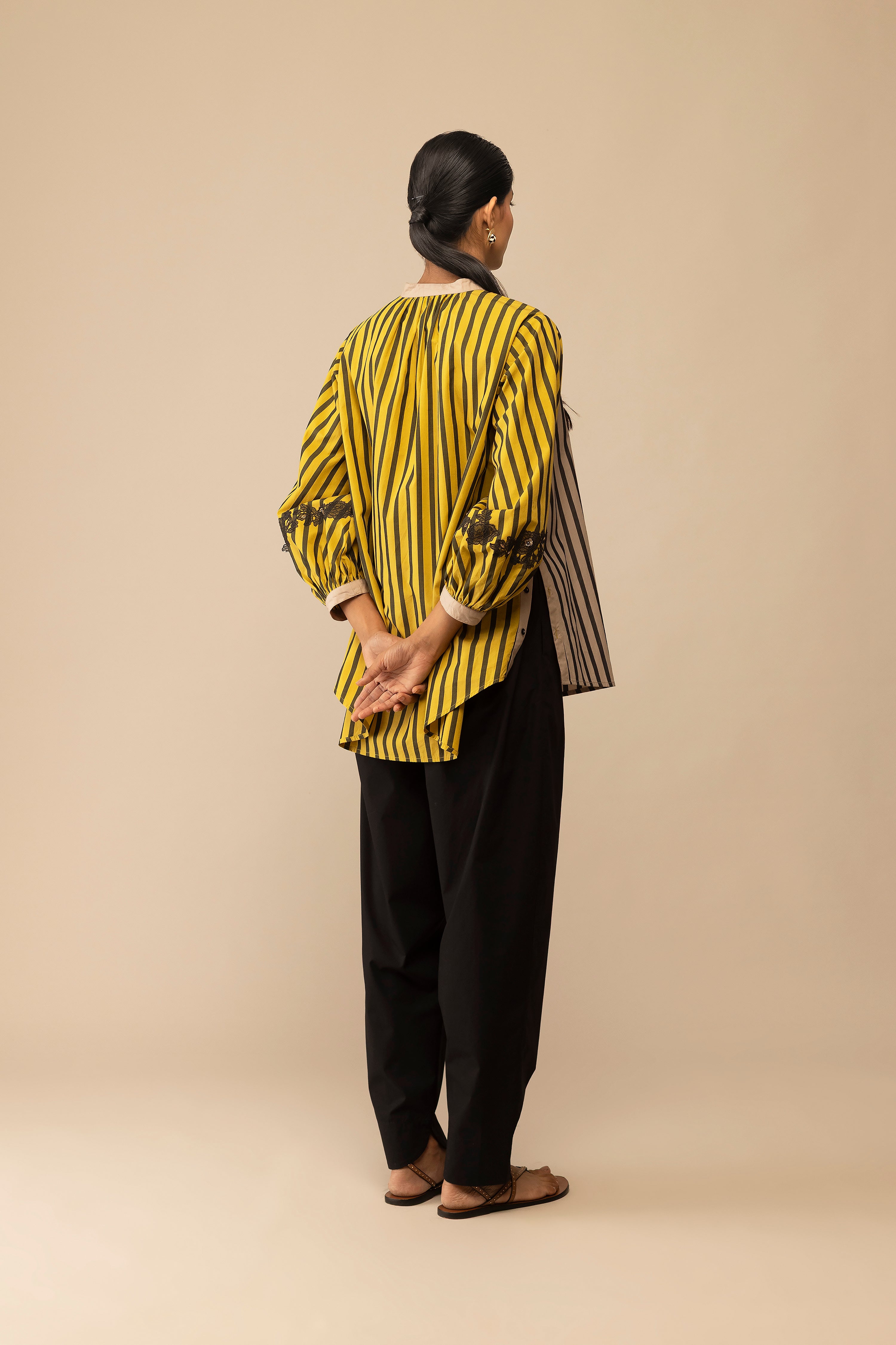 Asha - Mustard & Beige