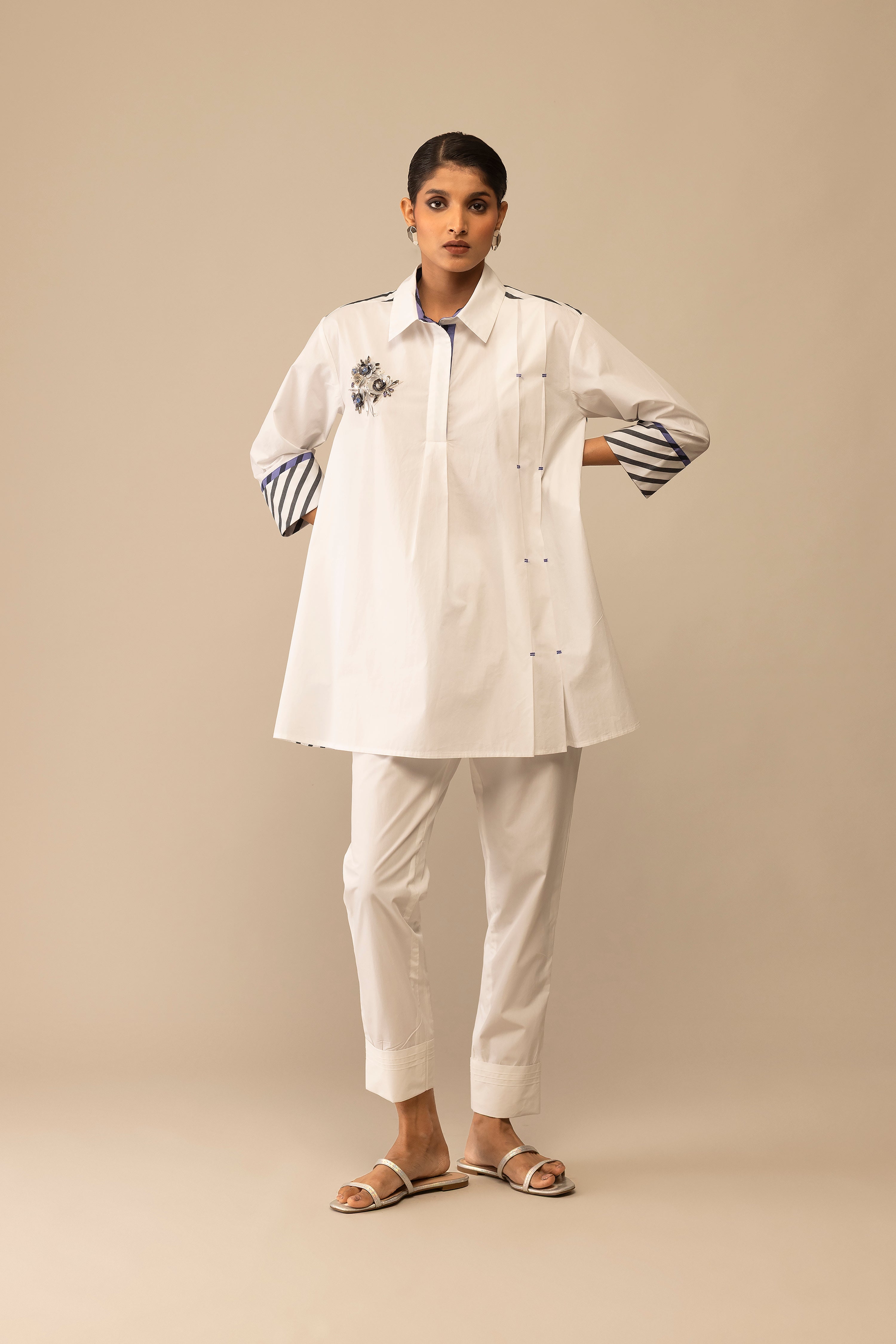Neela - White Embroidery