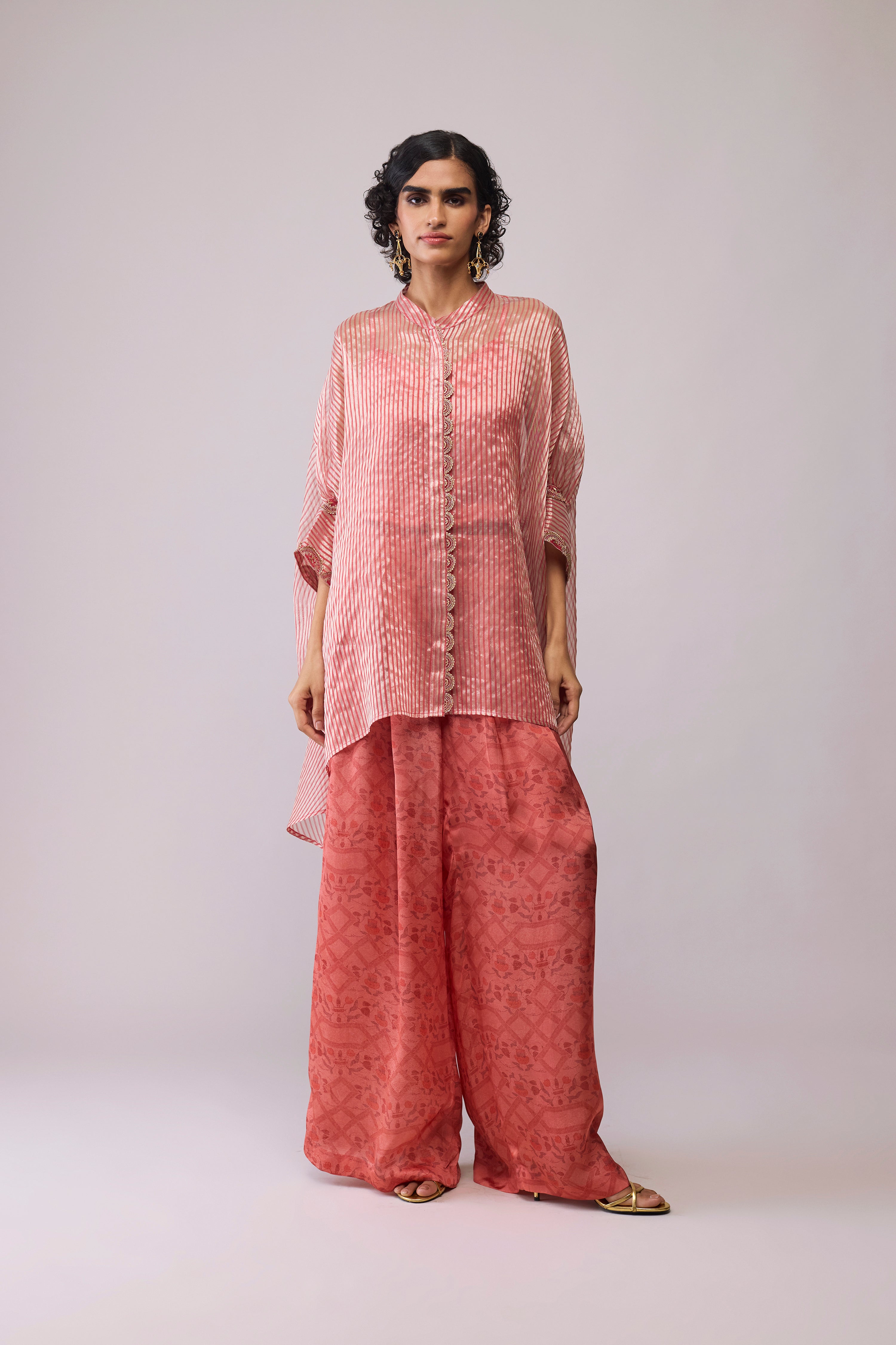 Manya Kaftan Tissue - Red