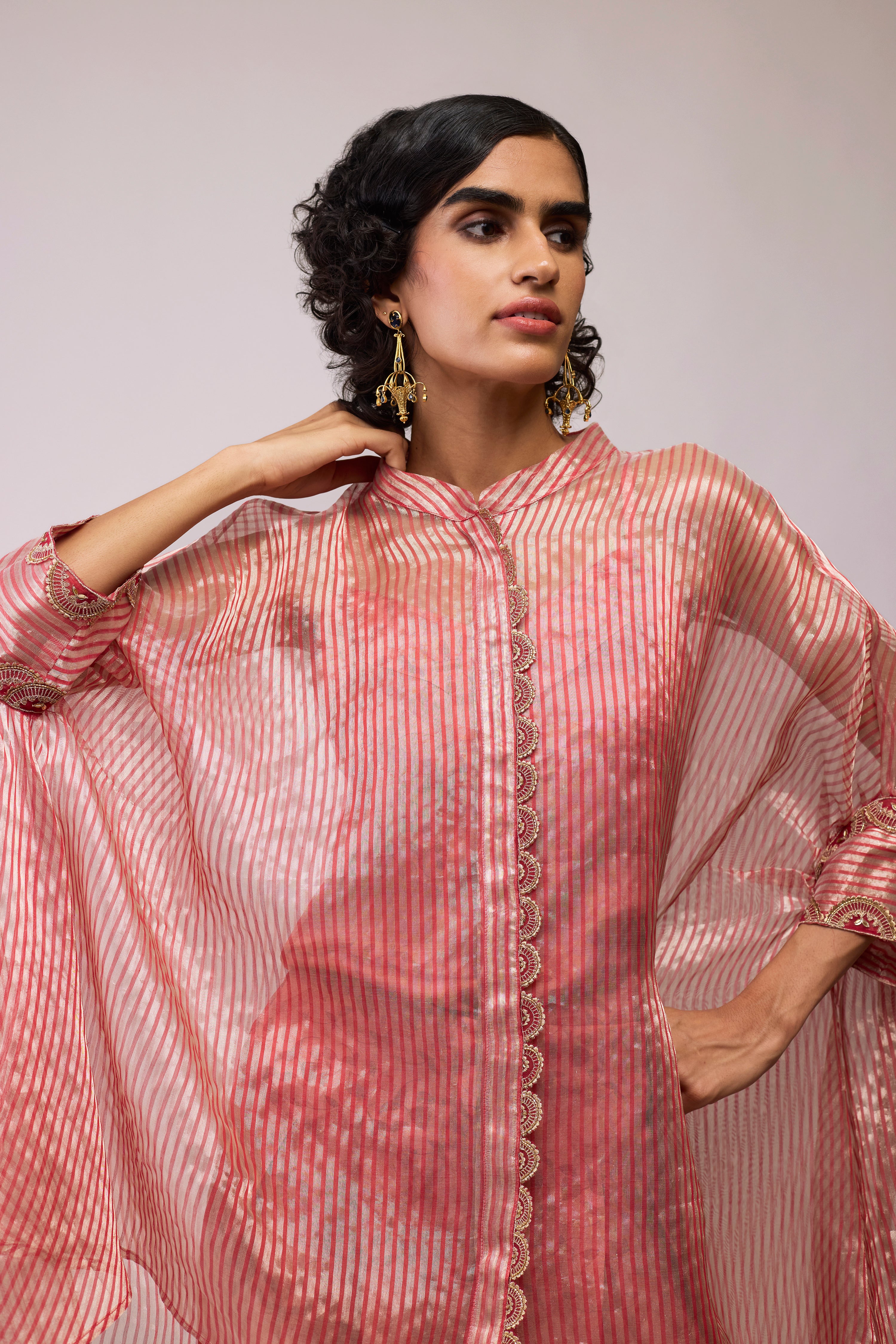 Manya Kaftan Tissue - Red