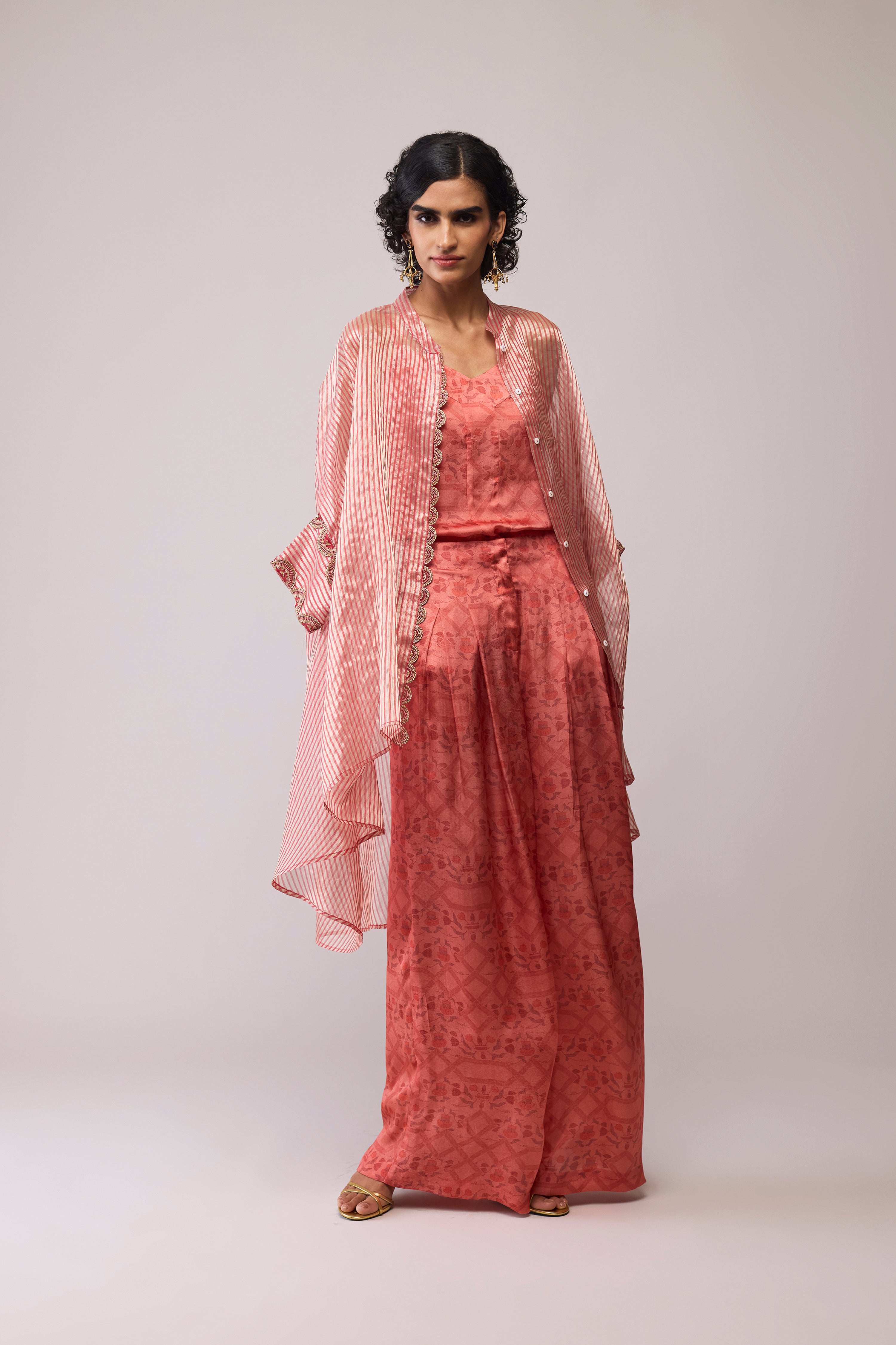 Manya Kaftan Tissue - Red