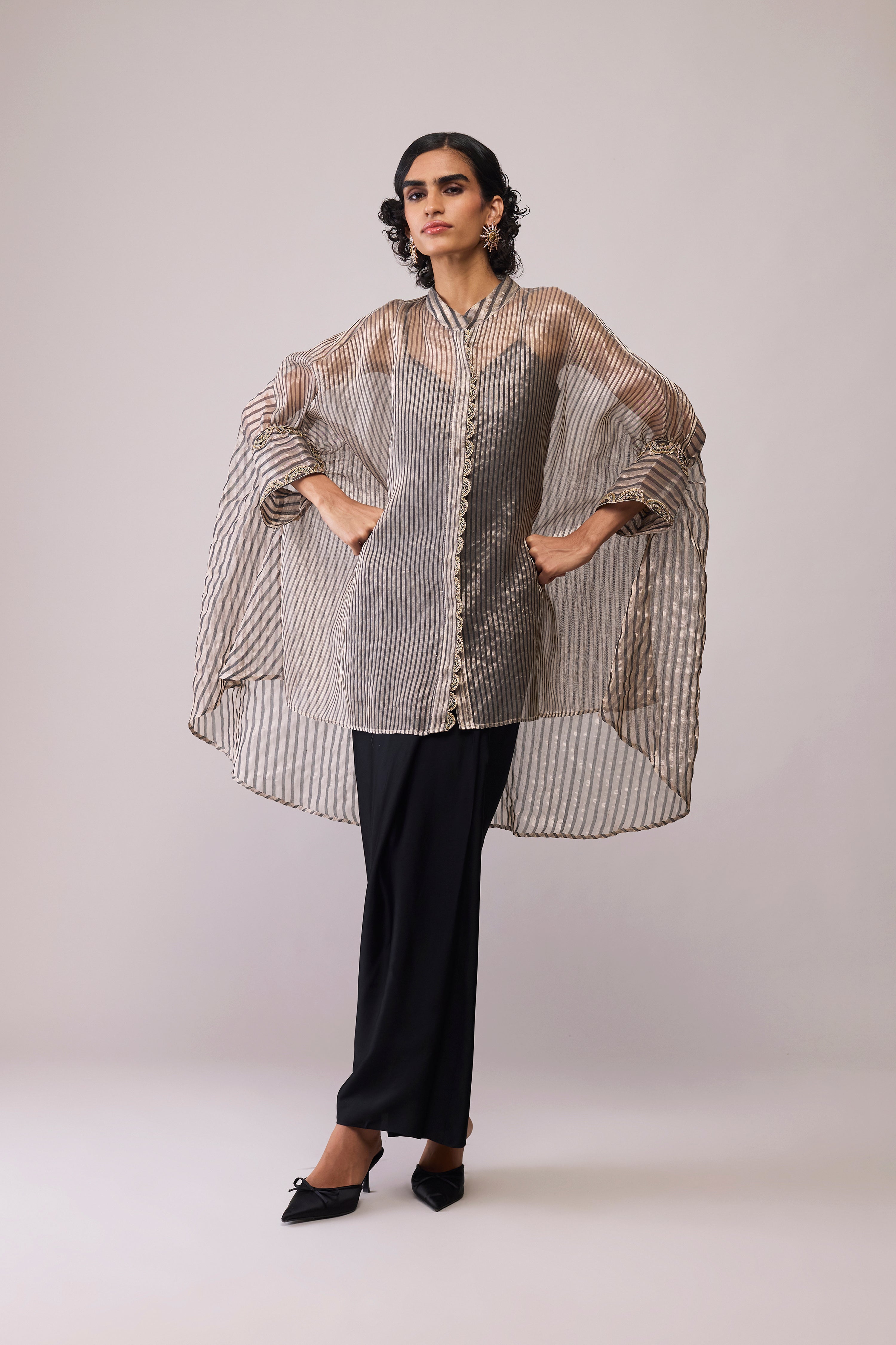 Manya Kaftan Tissue - Black