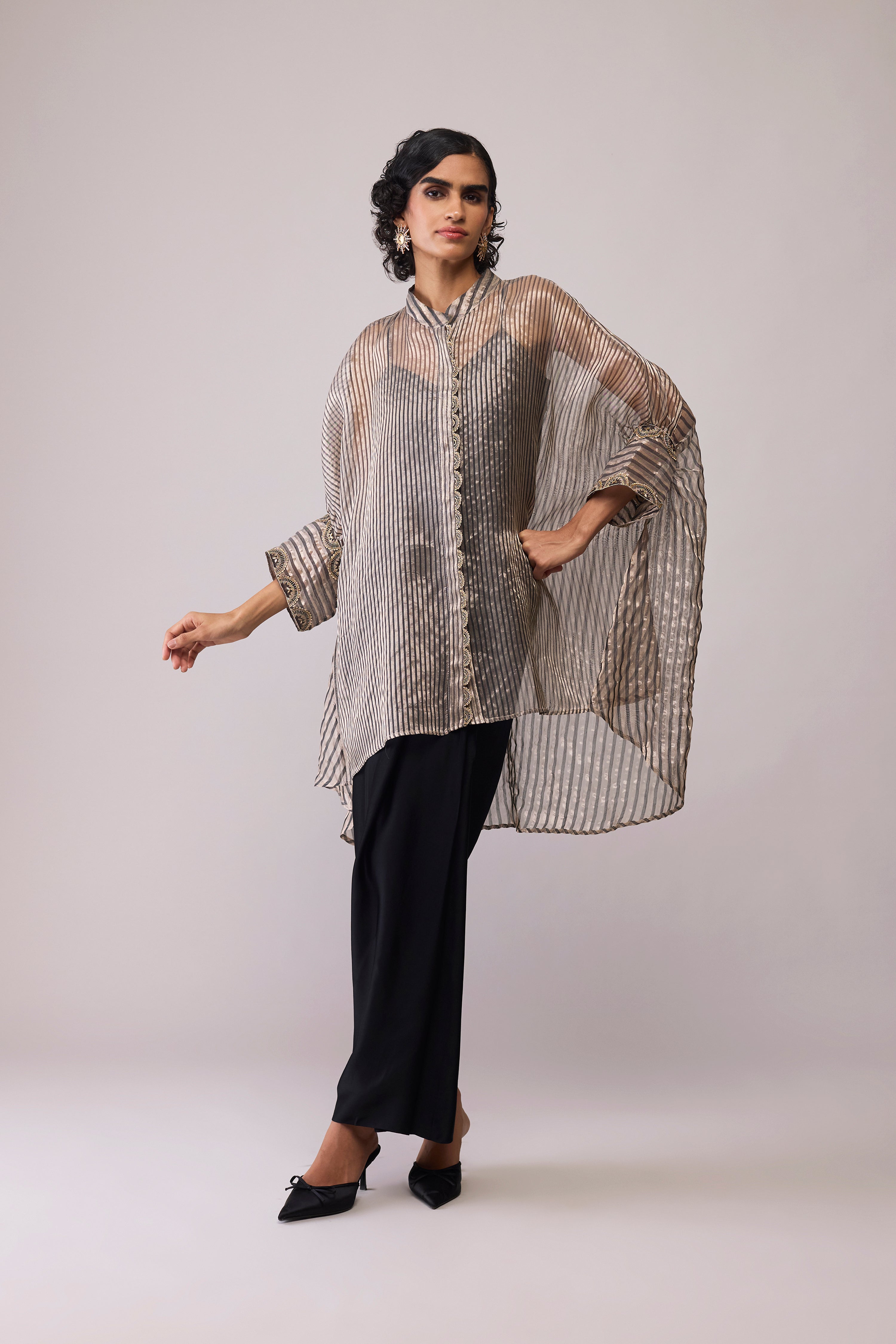 Manya Kaftan Tissue - Black