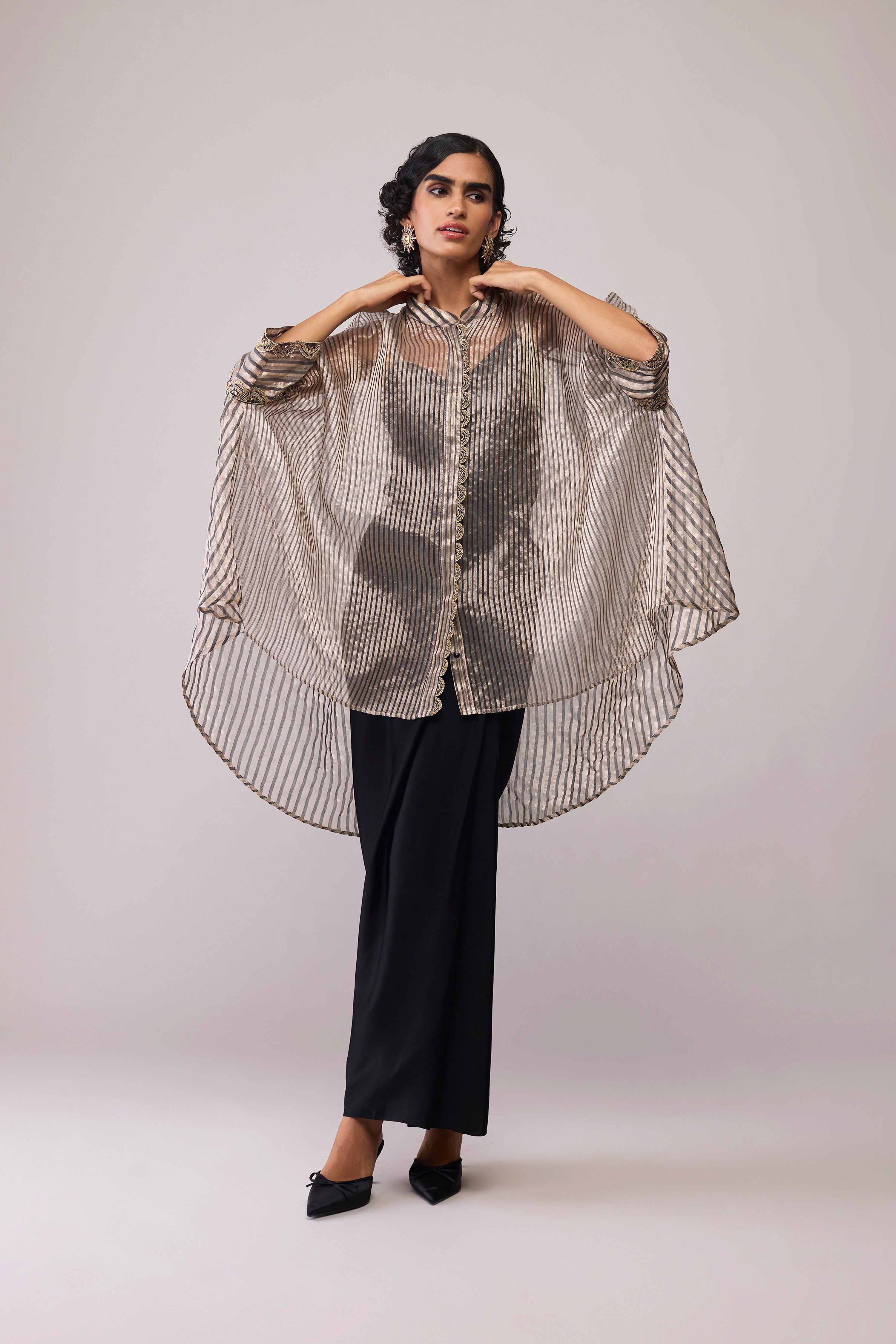 Manya Kaftan Tissue - Black