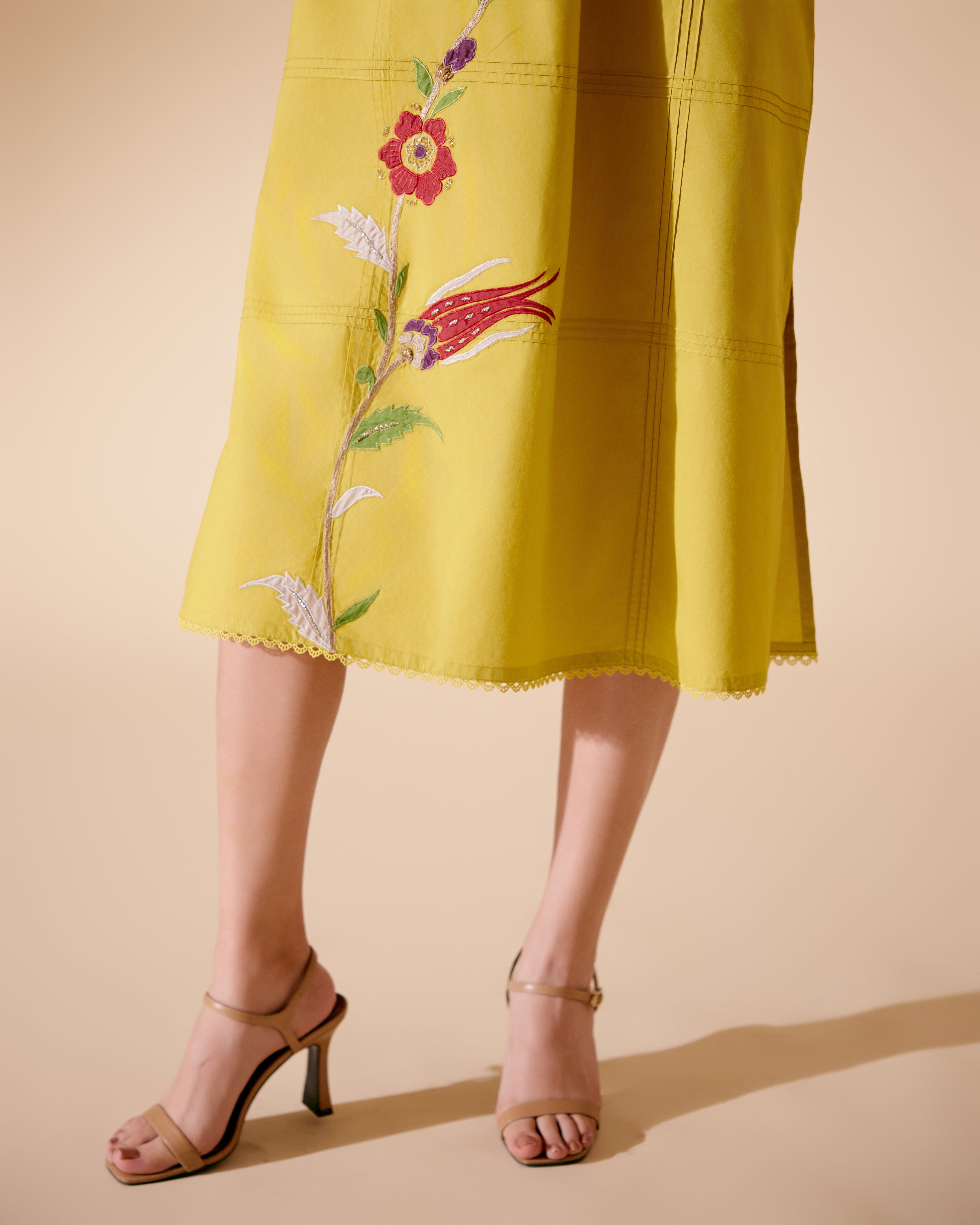 Neela Dress - Mustard
