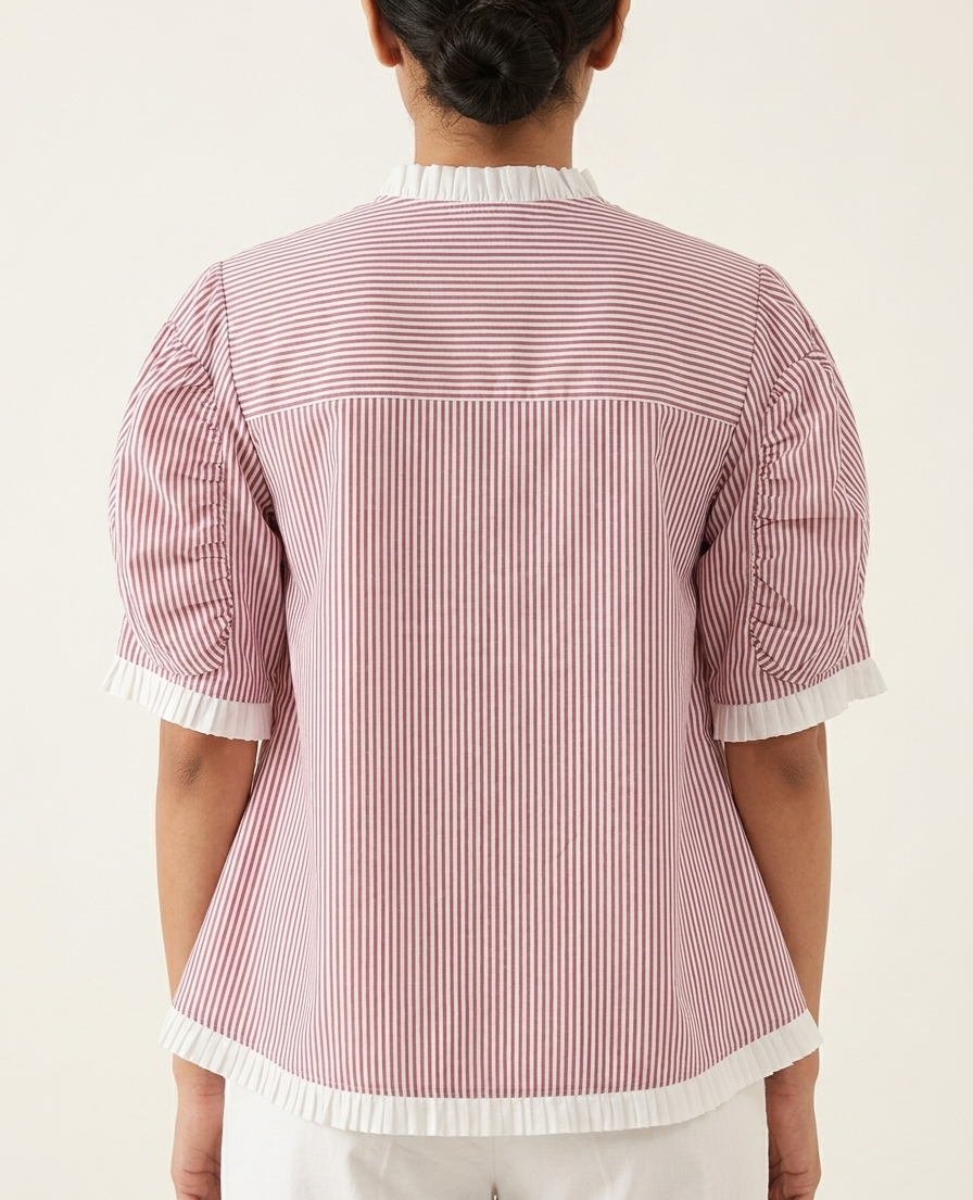 Merry Shirt- Pink Stripe