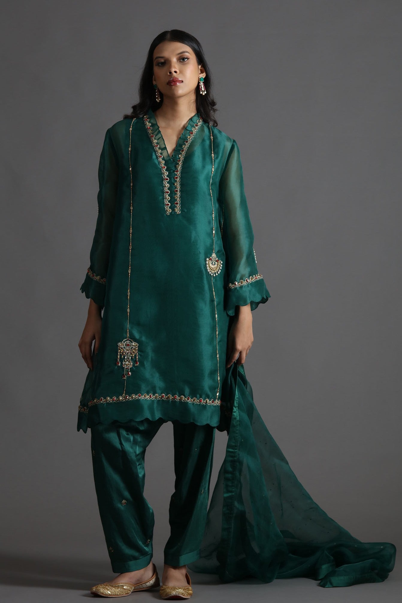 Farida Jewel - Green