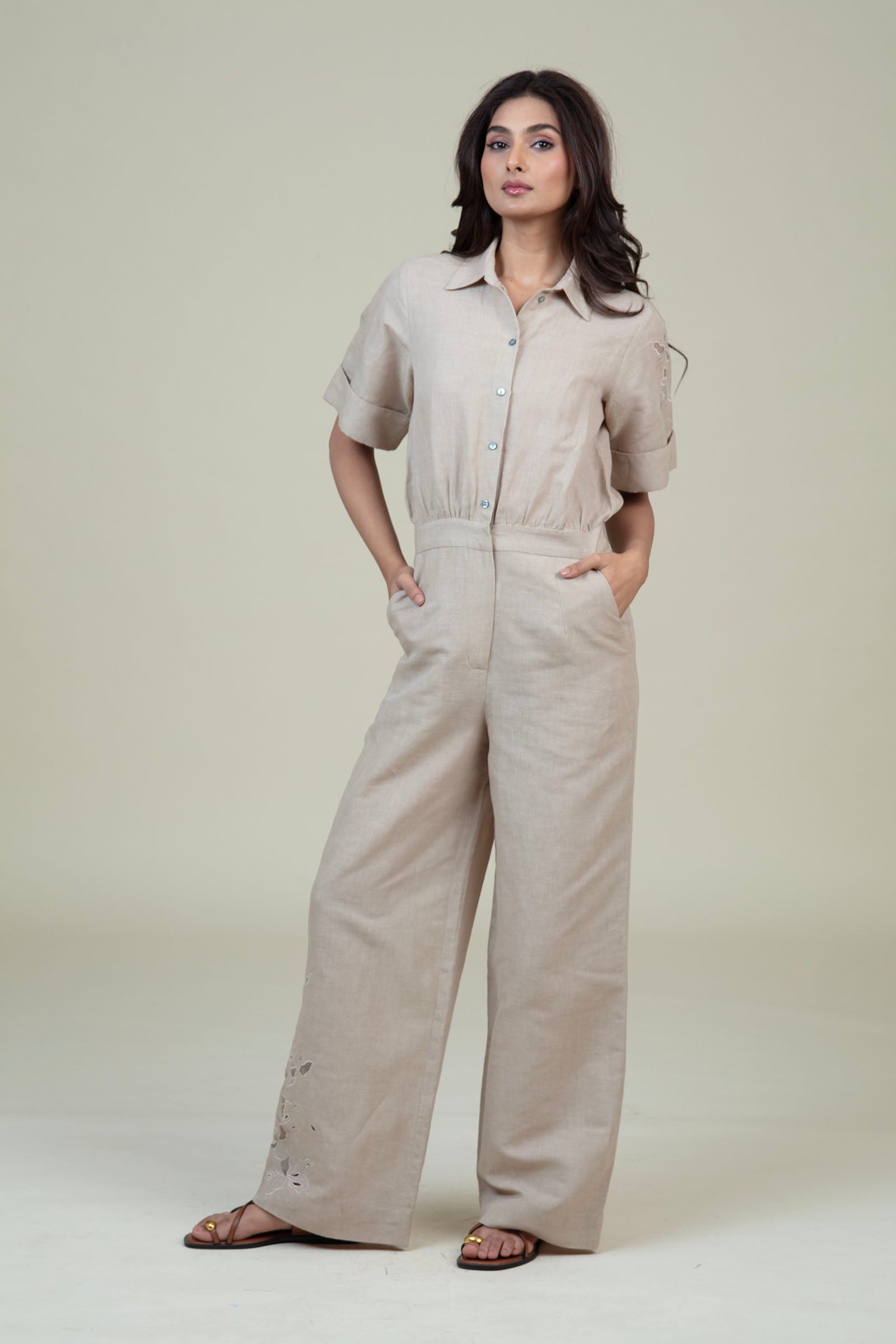 JANE JUMPSUIT - SAND