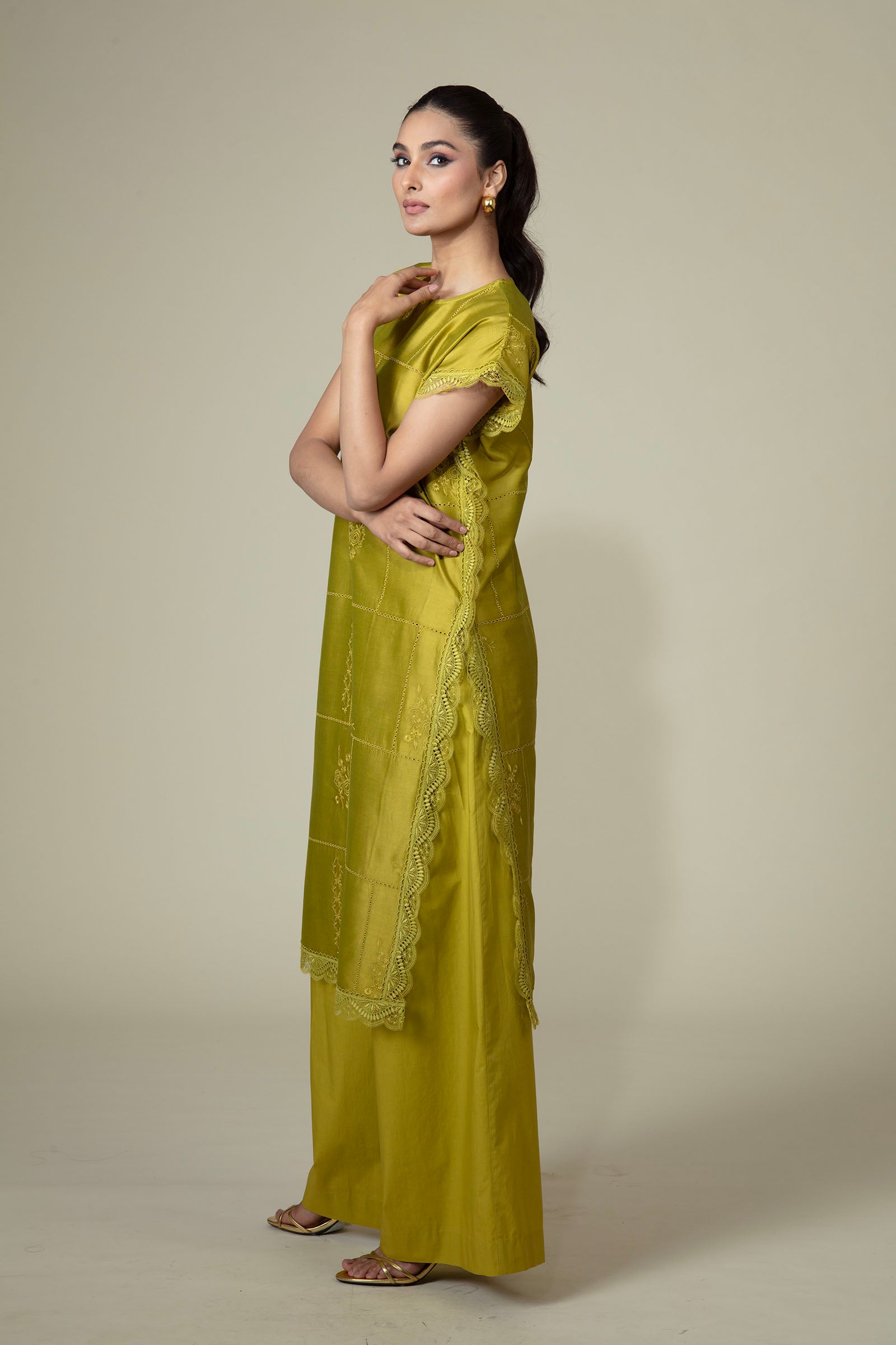 Delna Pants Green
