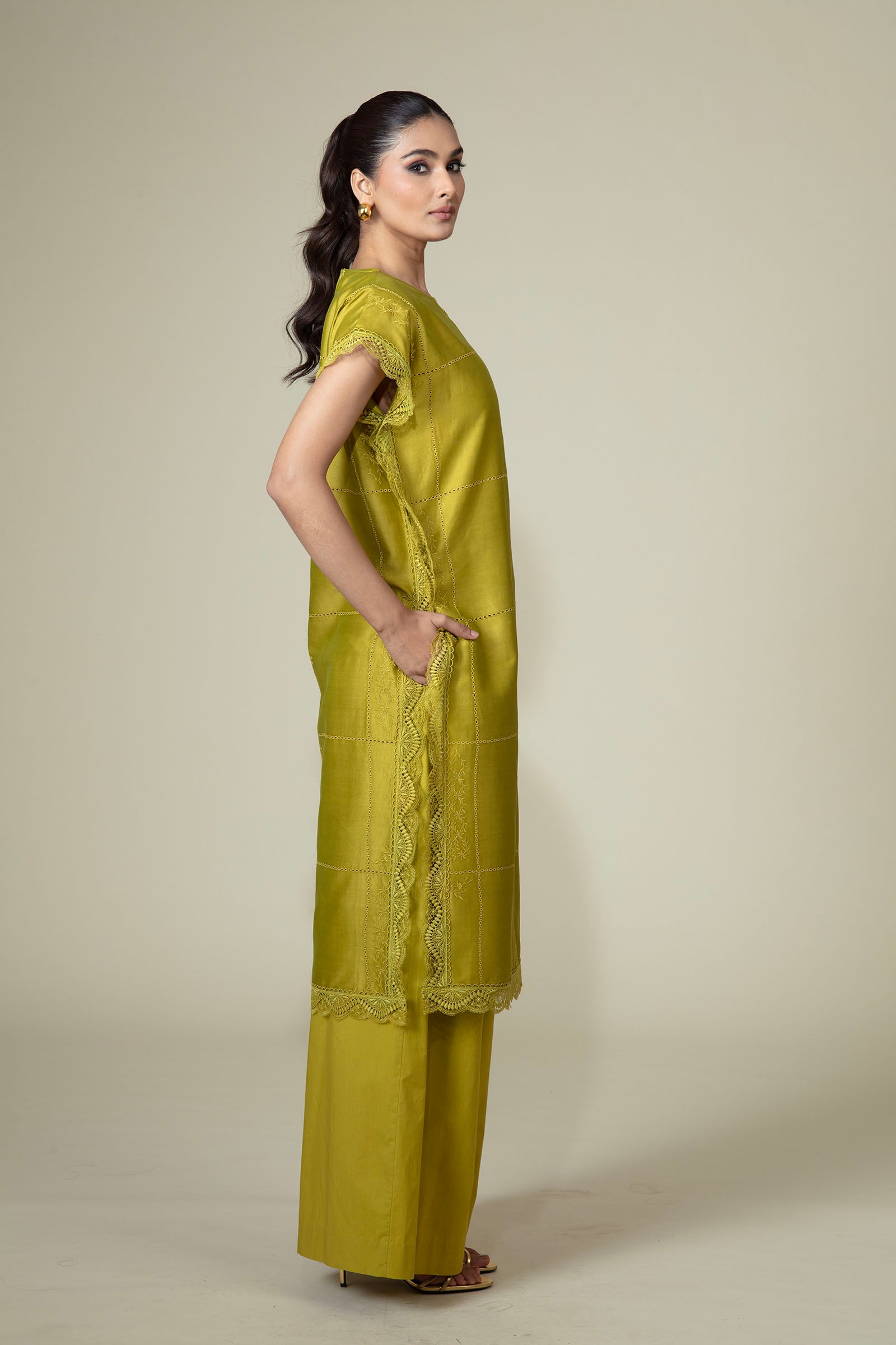 Delna Pants Green