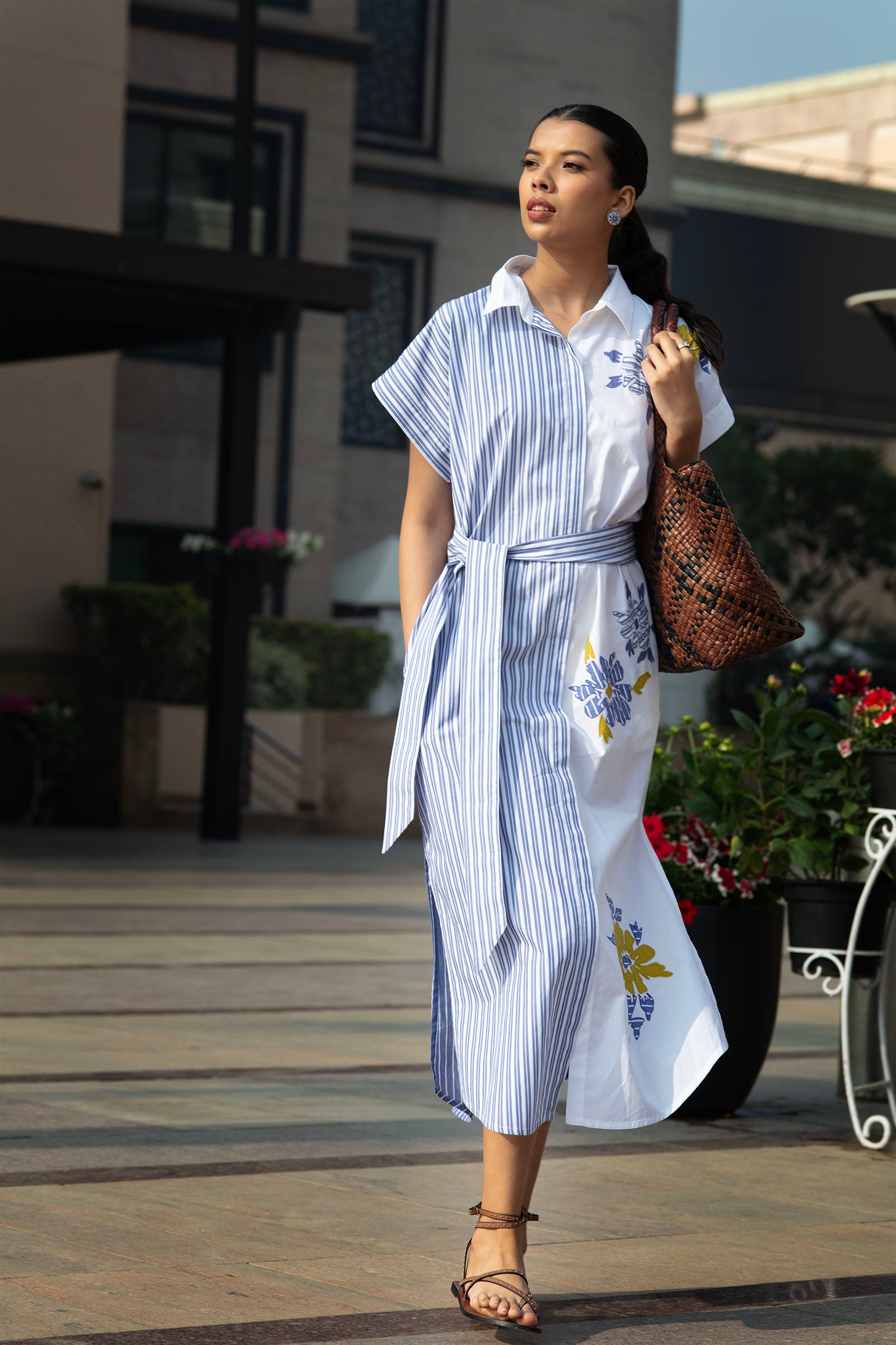 MELLISA LONG DRESS - BLUE