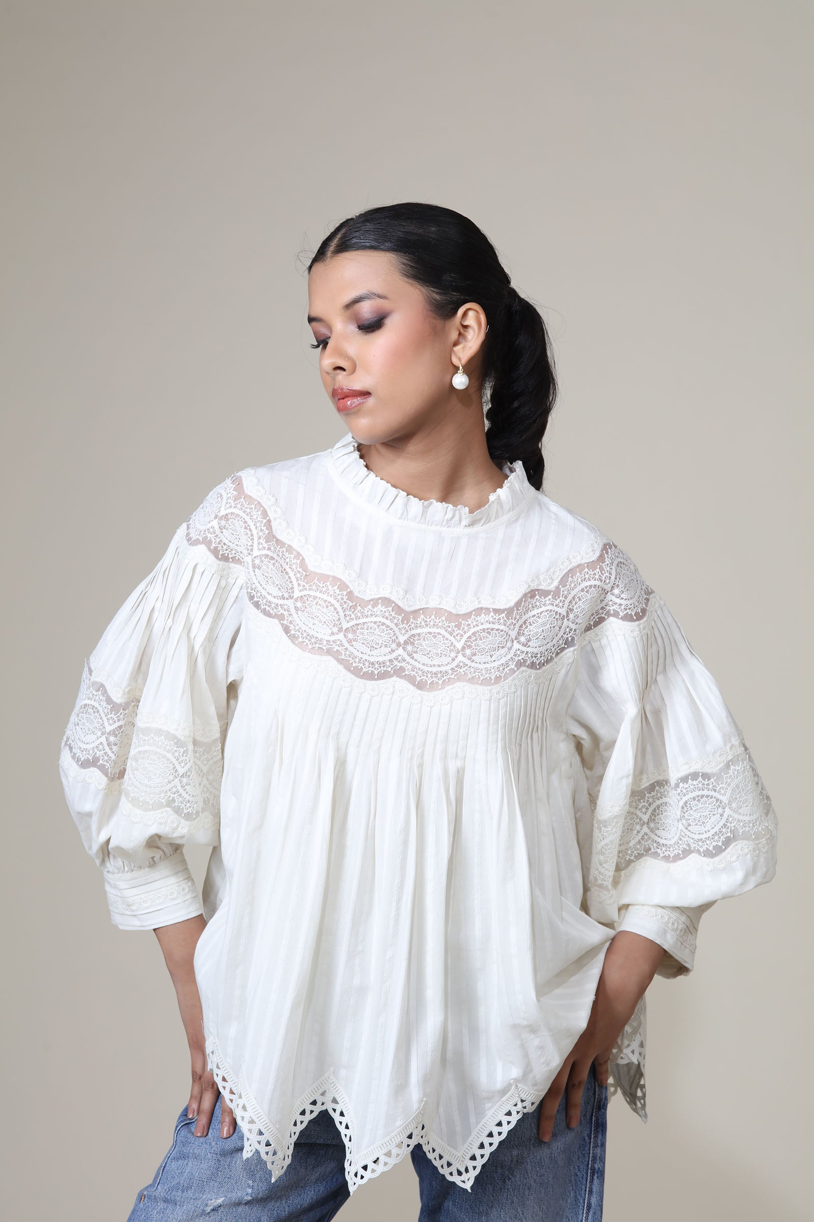 LEA TOP - IVORY