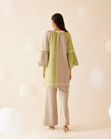 Neesa Tunic - Sand/Green