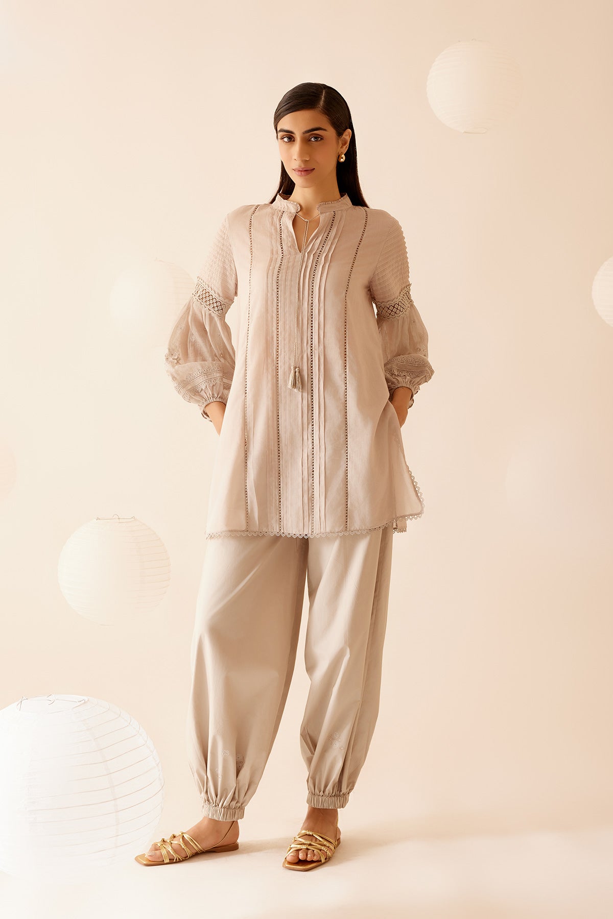 Cecile Tunic  - Beige