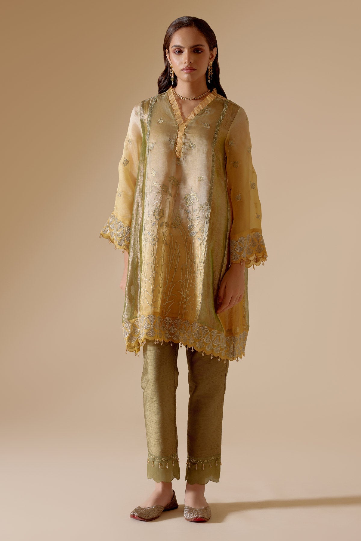 Farida - Mustard/Green