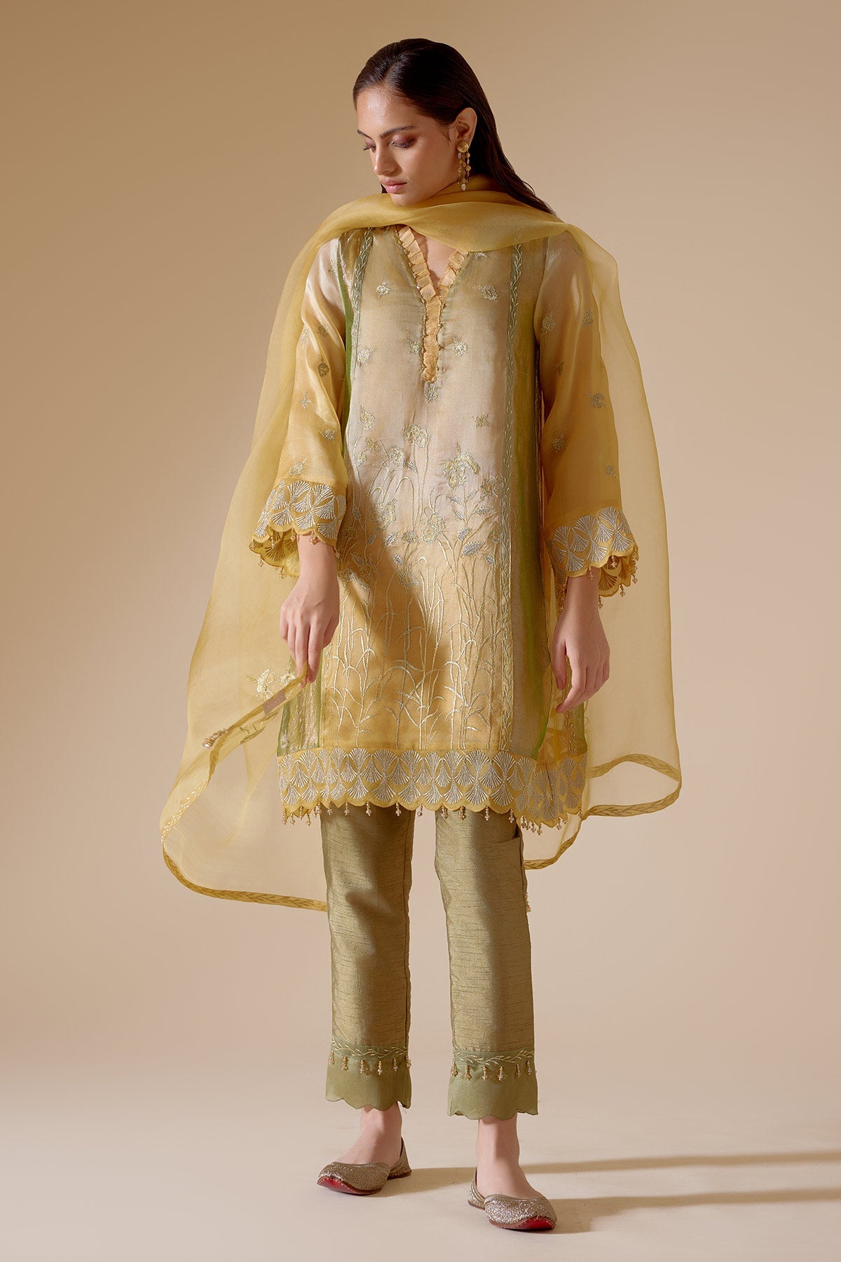 Farida - Mustard/Green