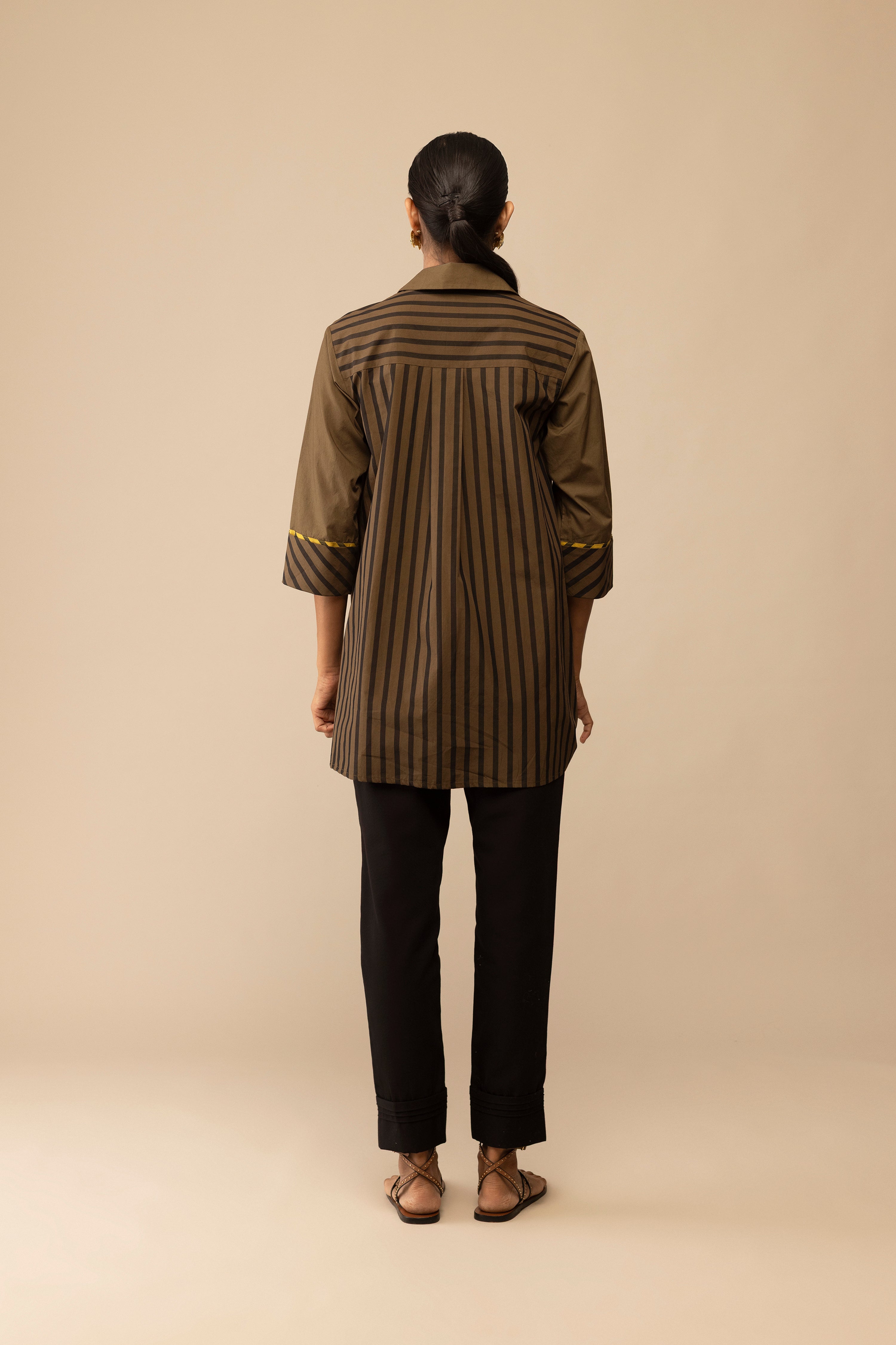 Neela - Olive Embroidery
