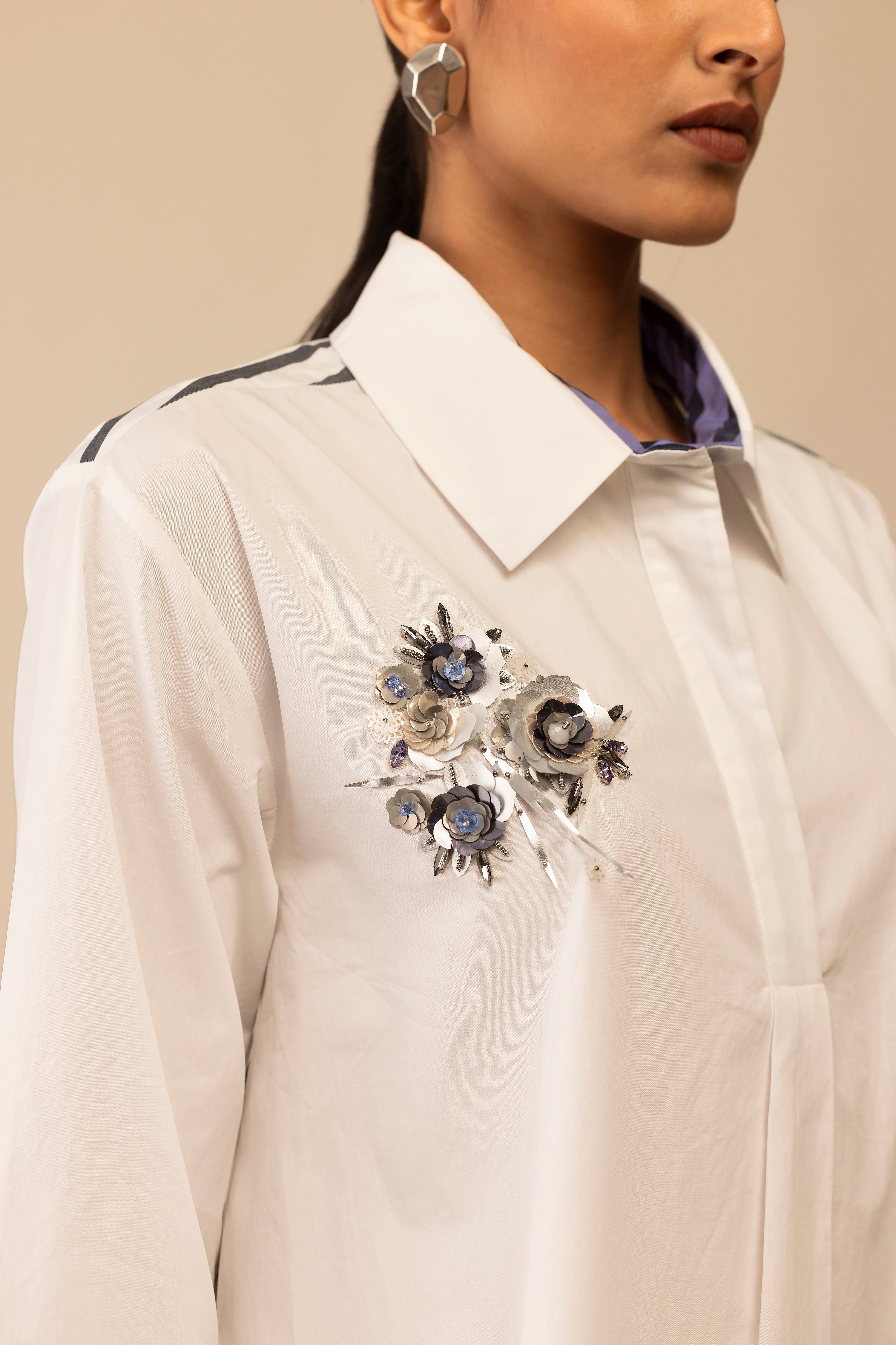 Neela - White Embroidery