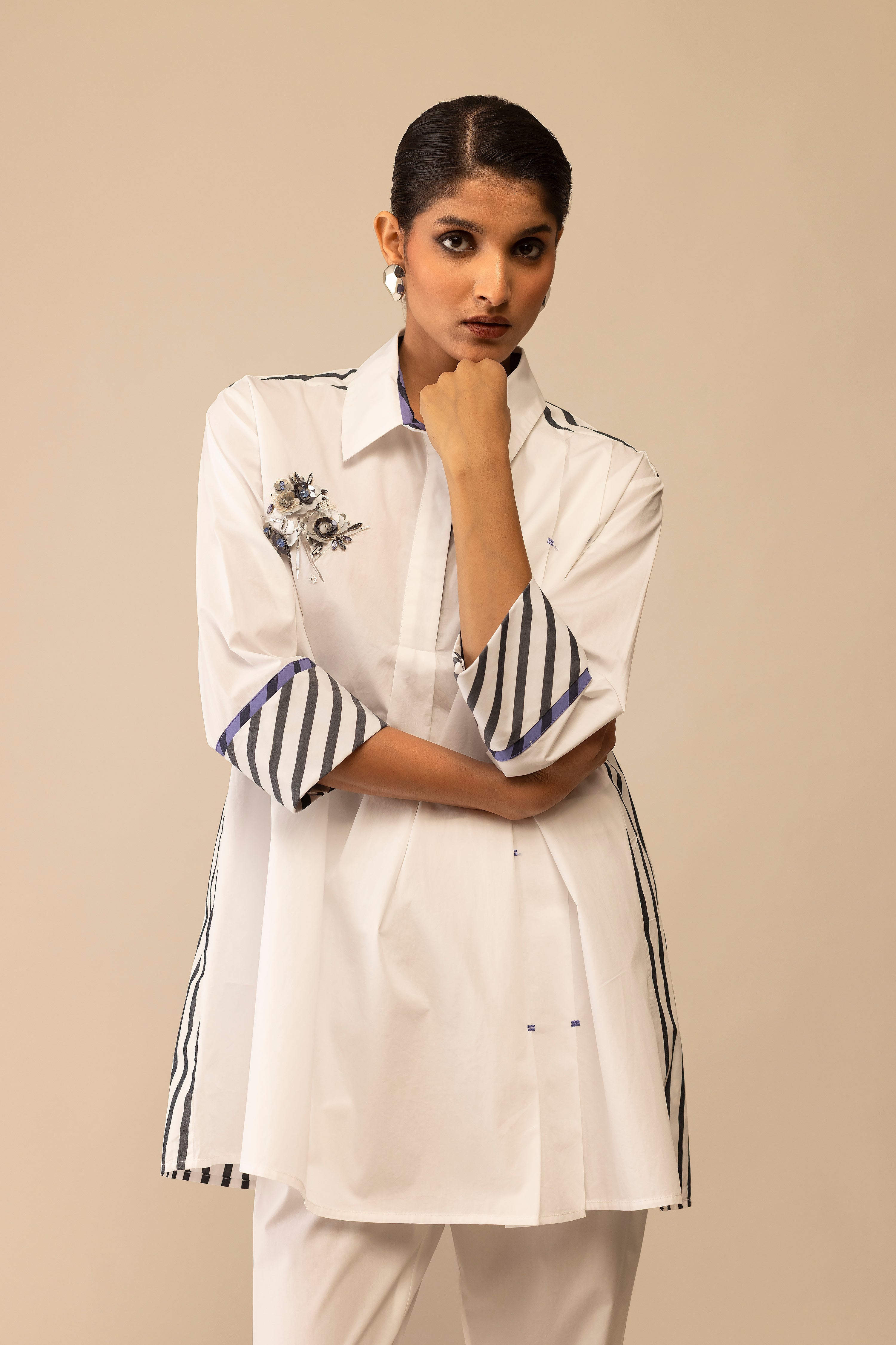 Neela - White Embroidery