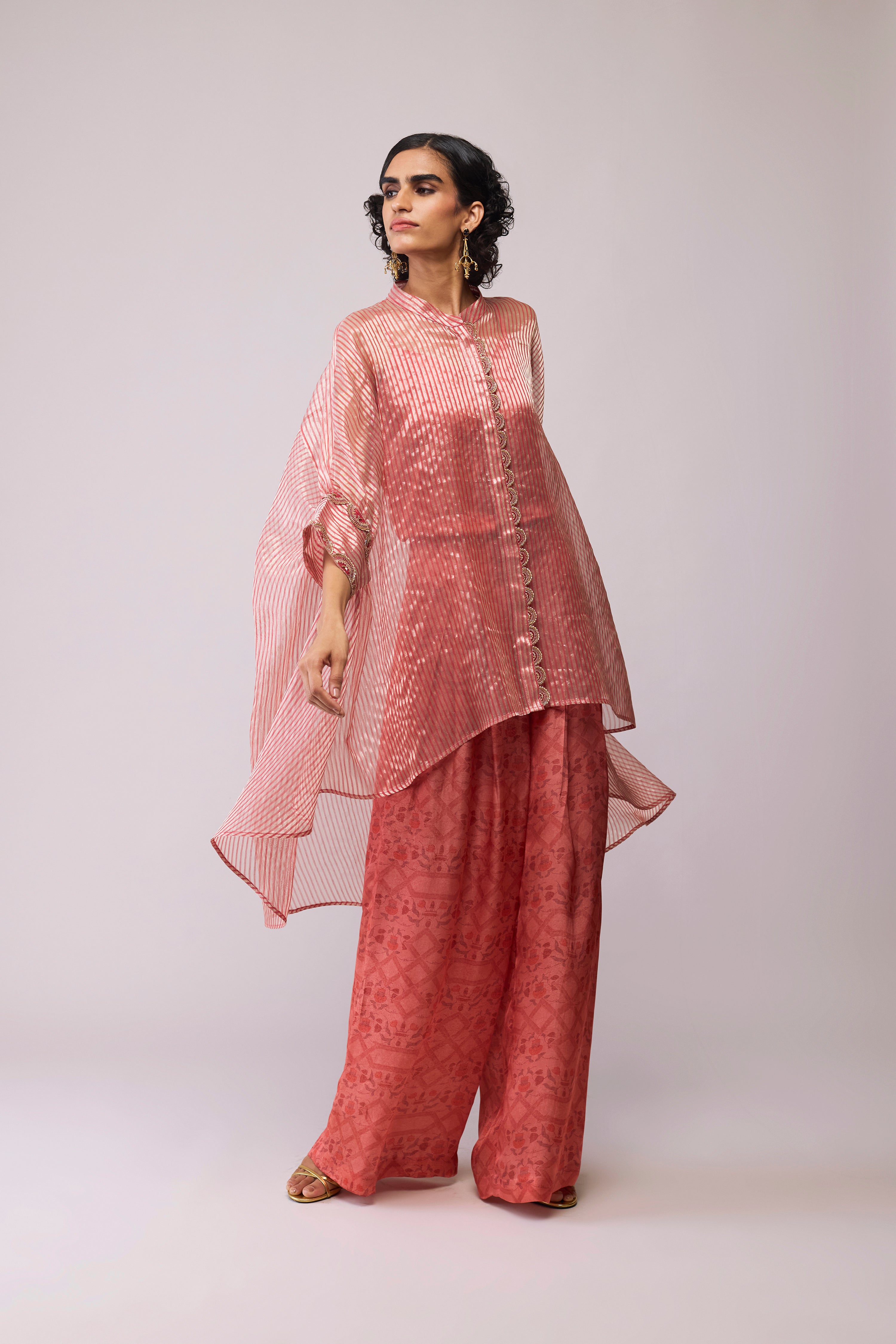 Manya Kaftan Tissue - Red