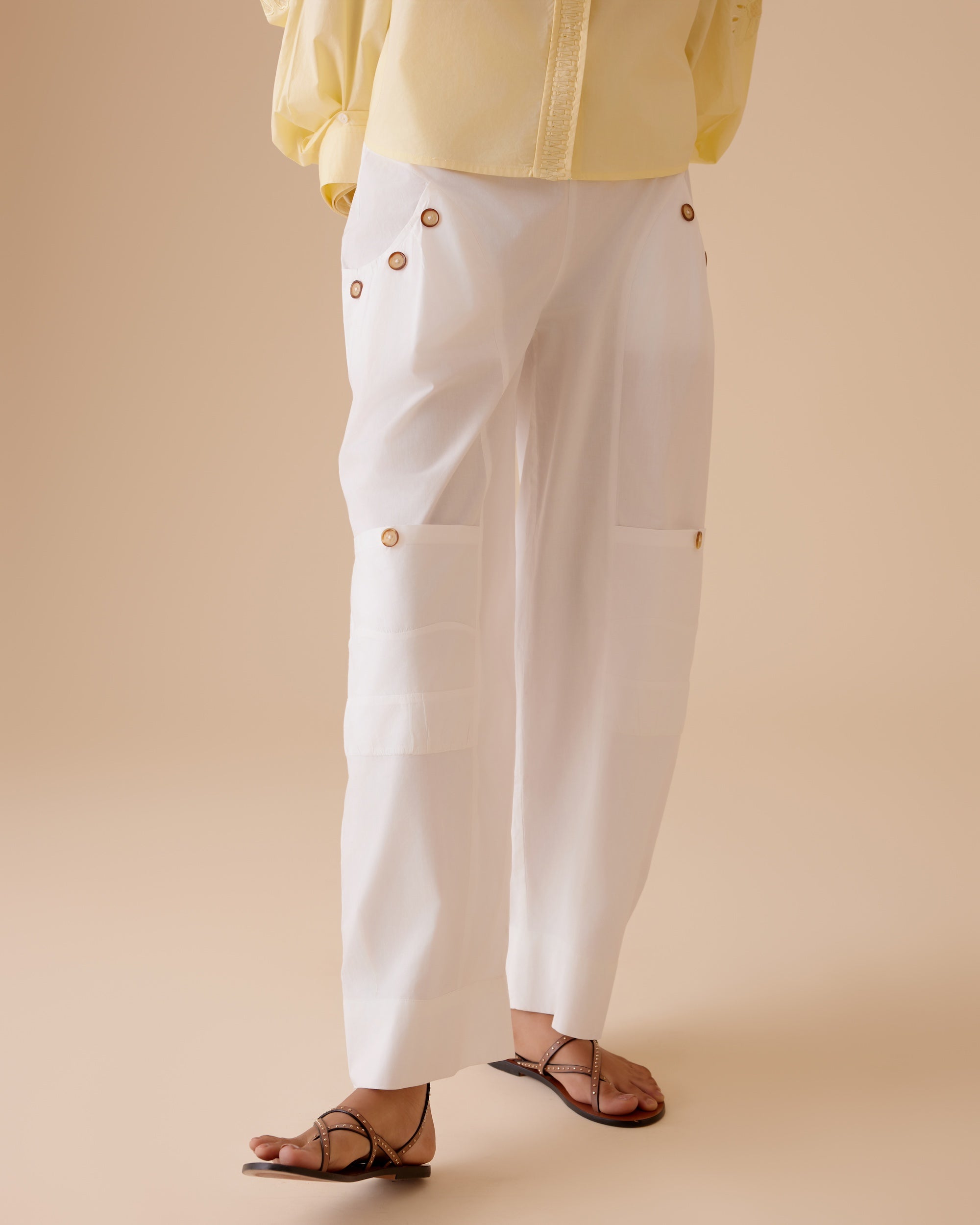 Manya Pants - White