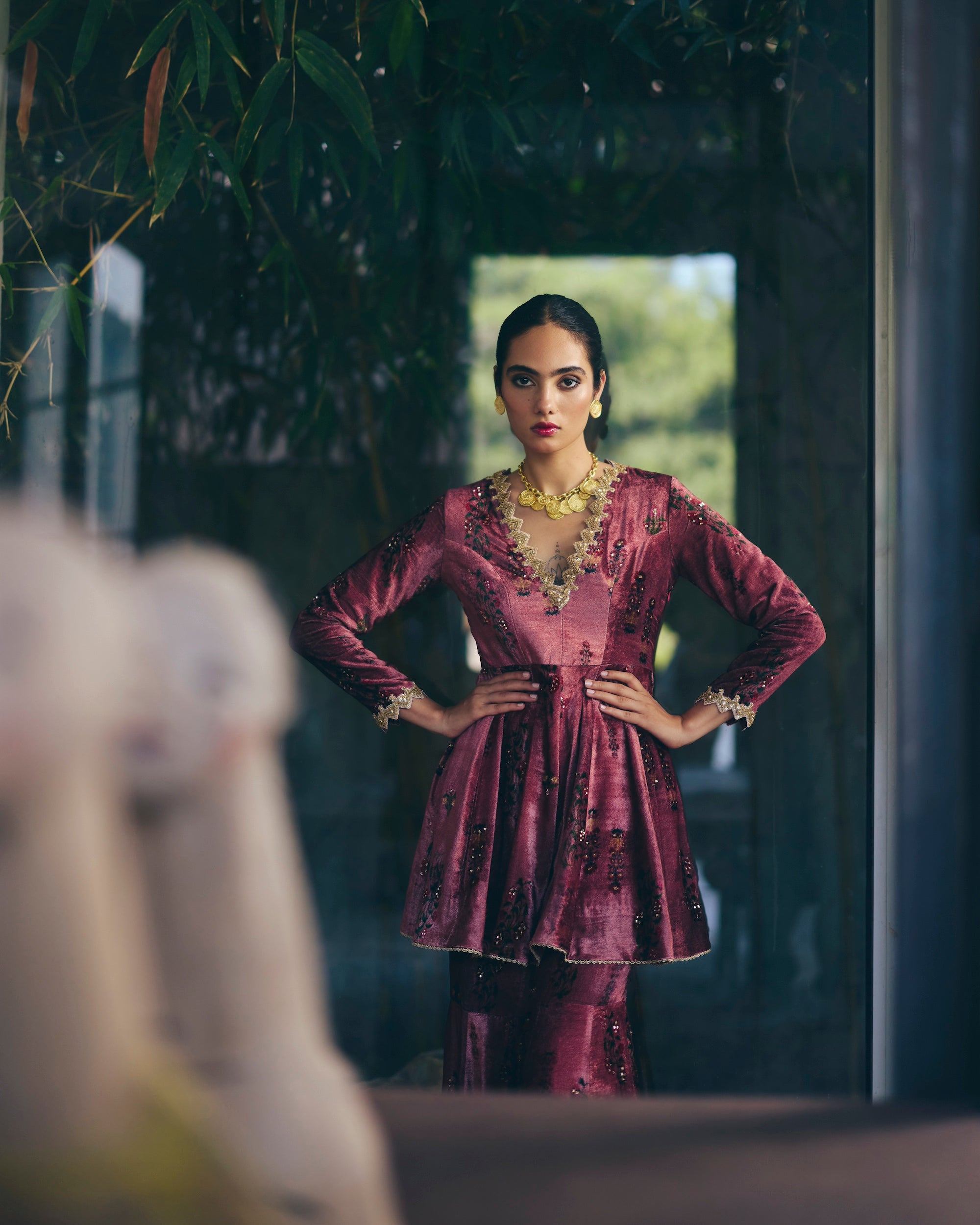 Araya Velvet Kurta Set