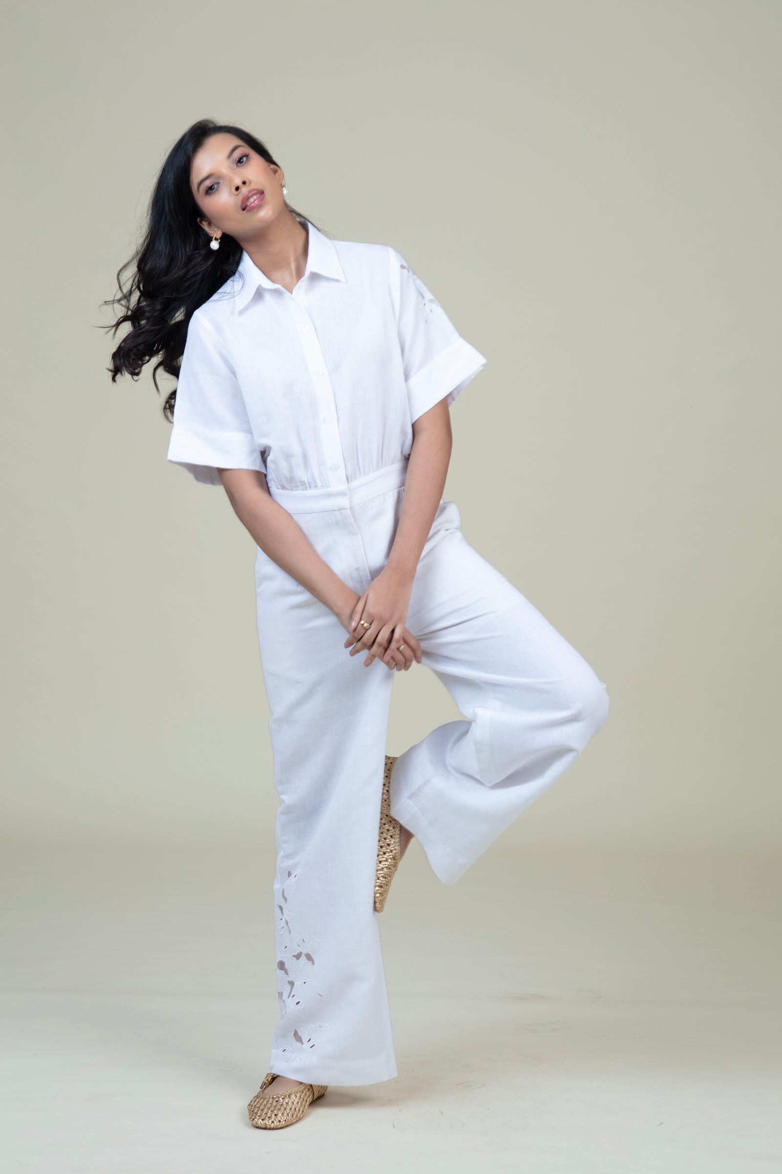 JANE JUMPSUIT - WHITE