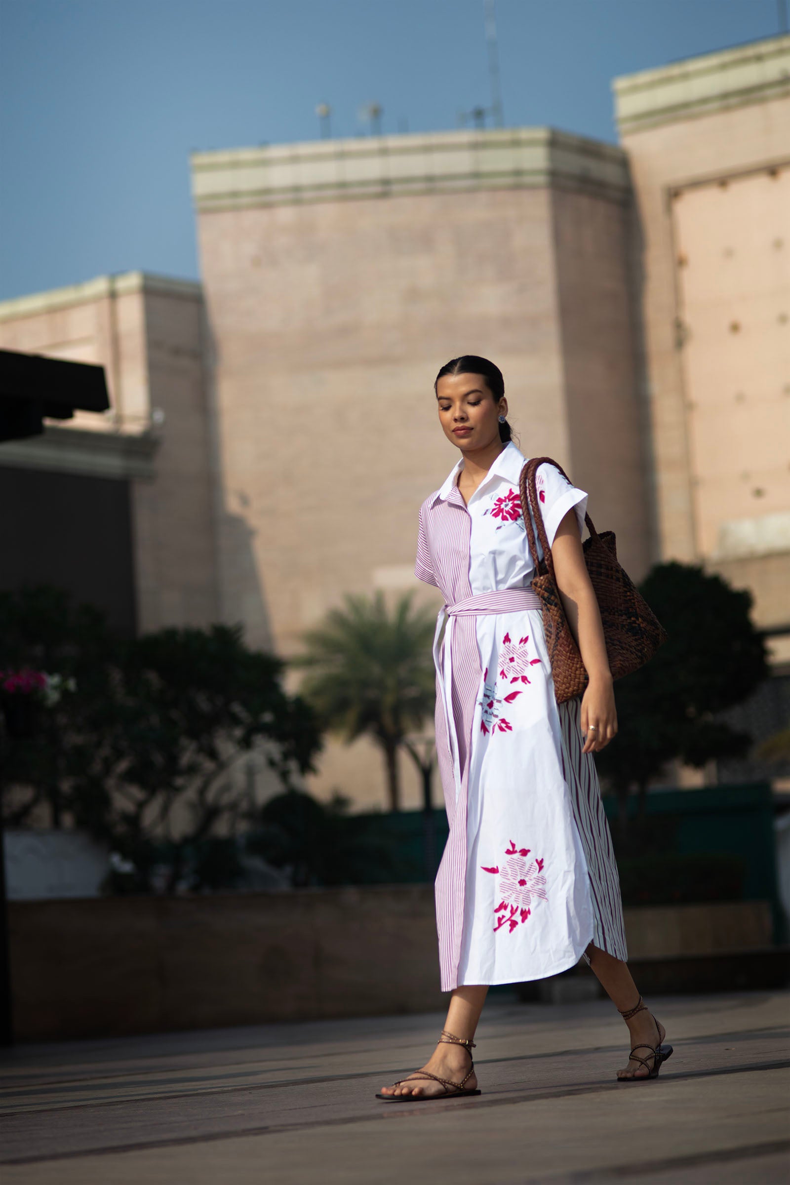 MELLISA LONG DRESS - PINK
