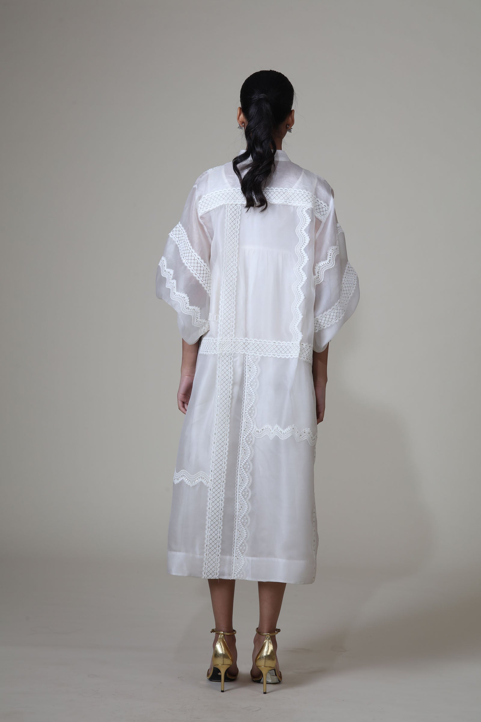 ANN JACKET- IVORY (WITH TOP & PANTS)