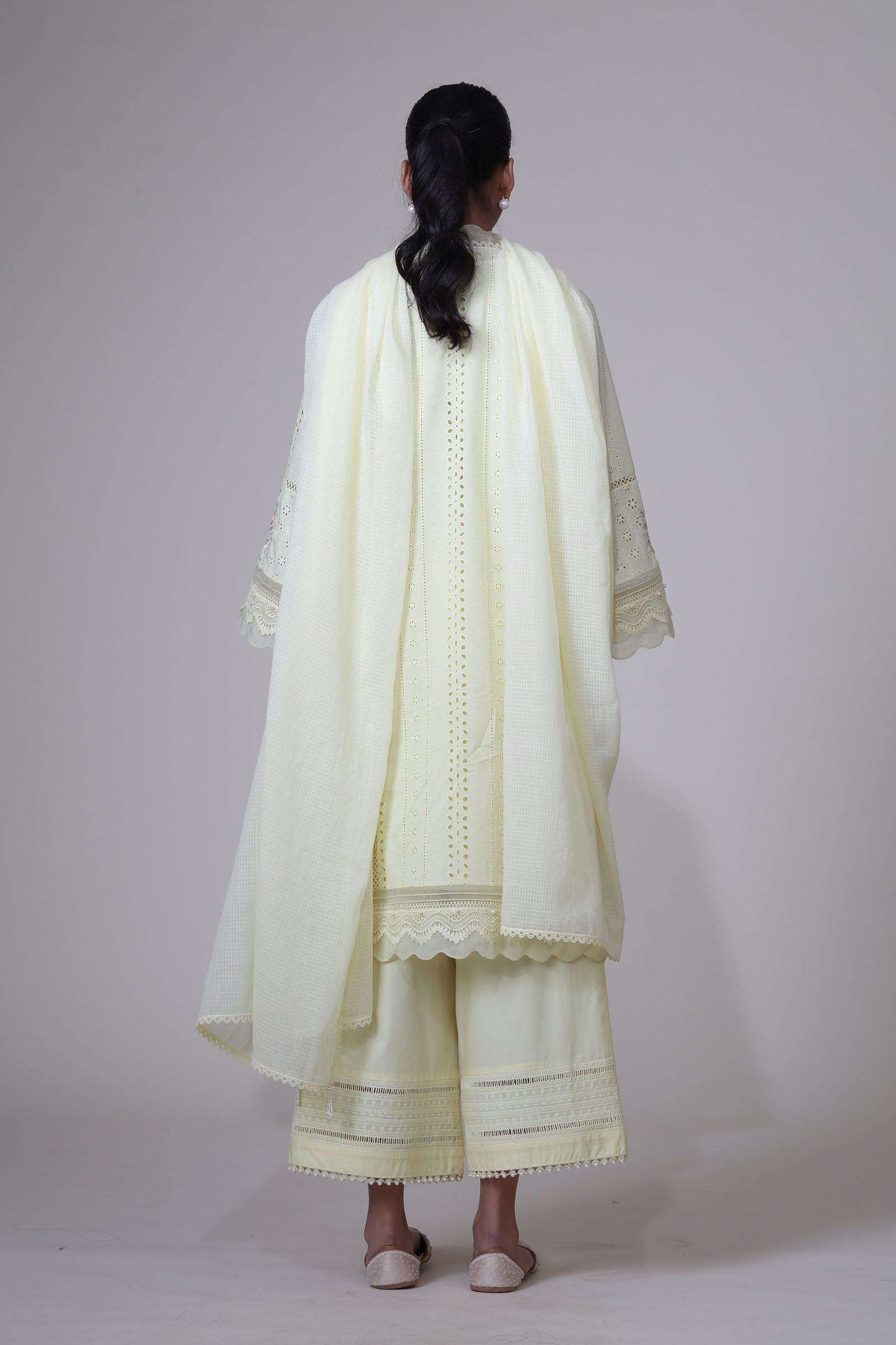 SAHIBA KURTA SET - YELLOW