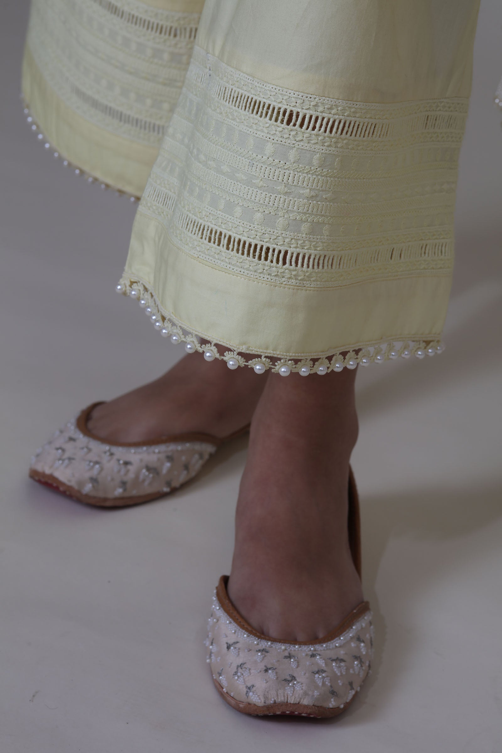 SAHIBA KURTA SET - YELLOW