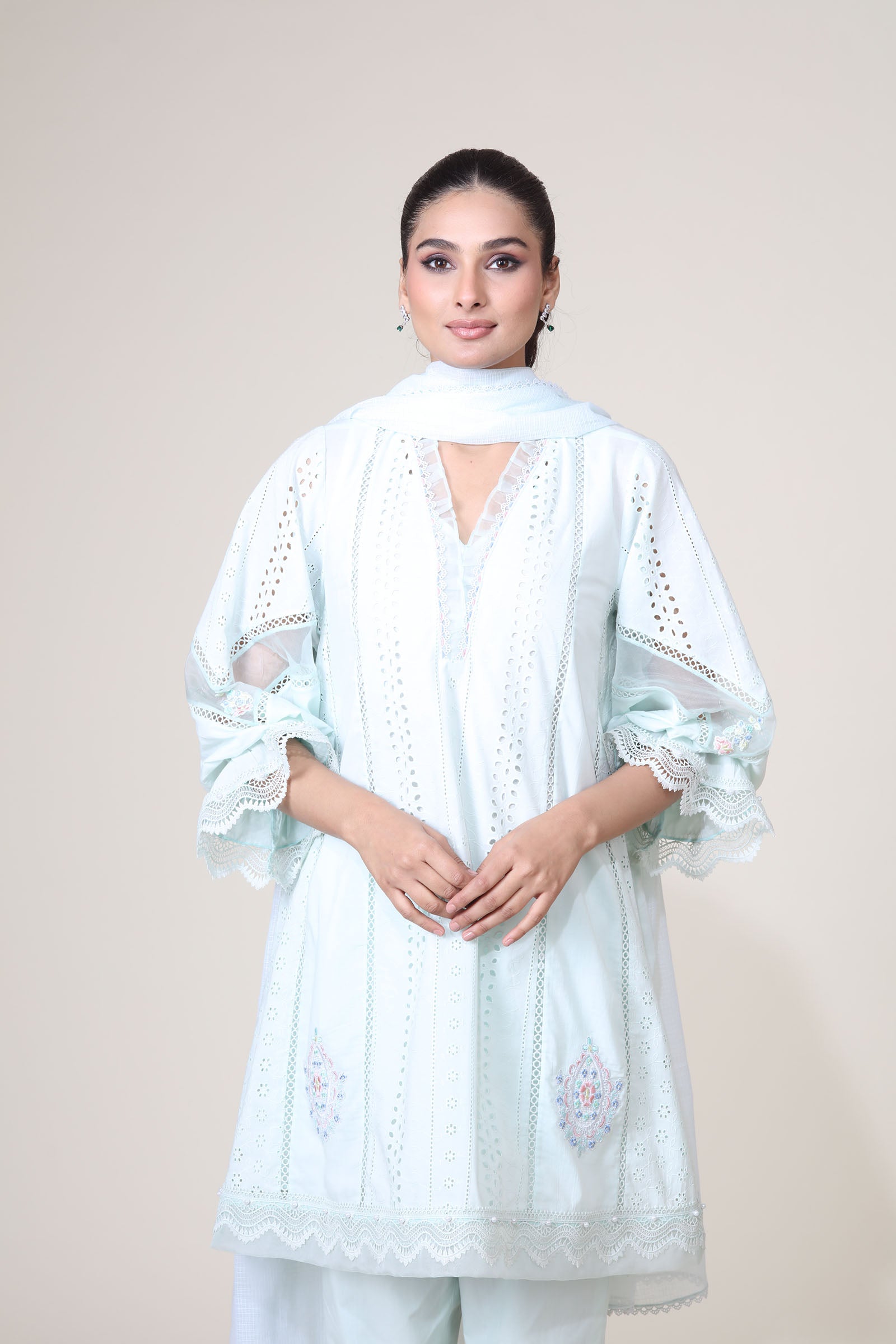 JASMINE KURTA SET - MINT