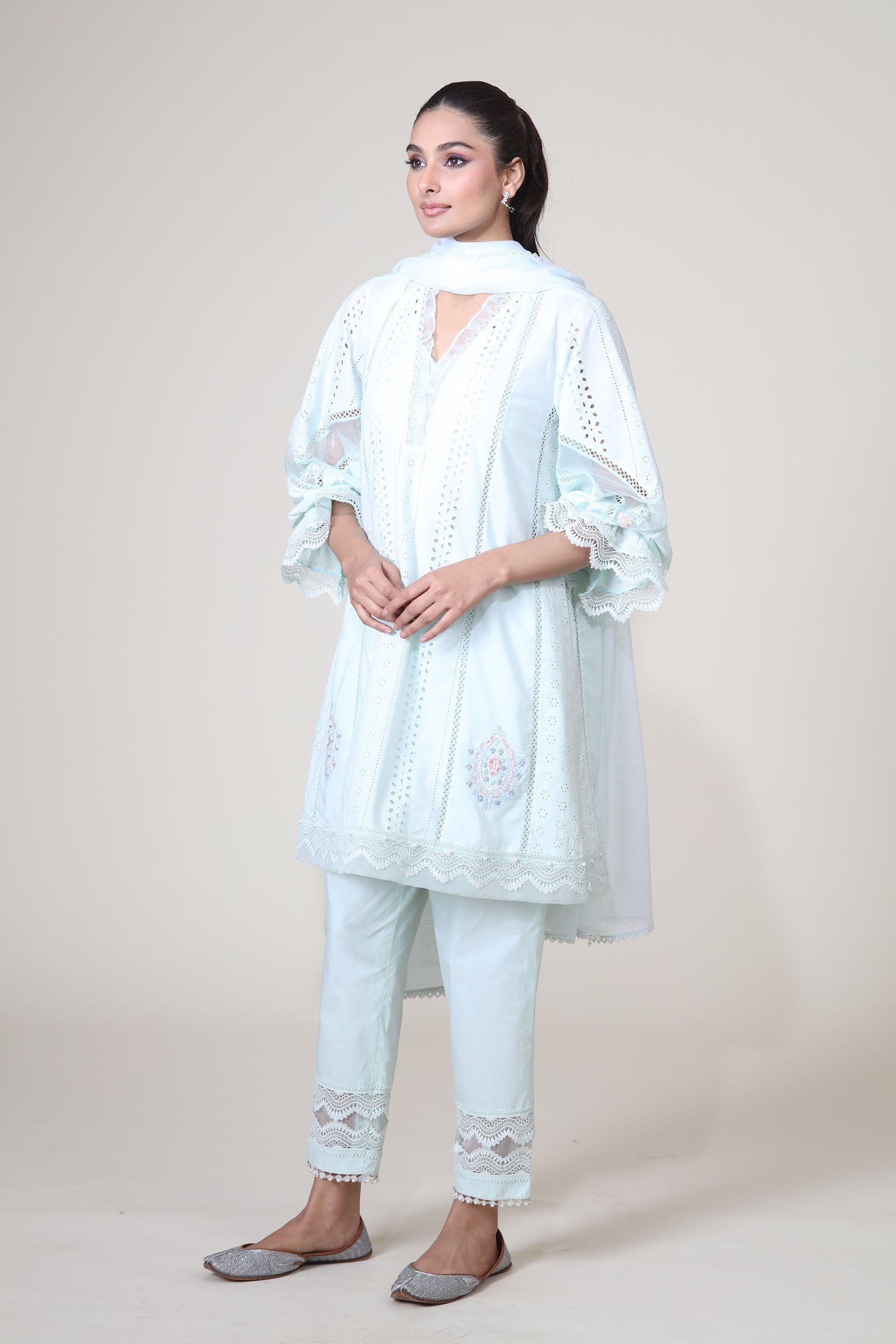 JASMINE KURTA SET - MINT
