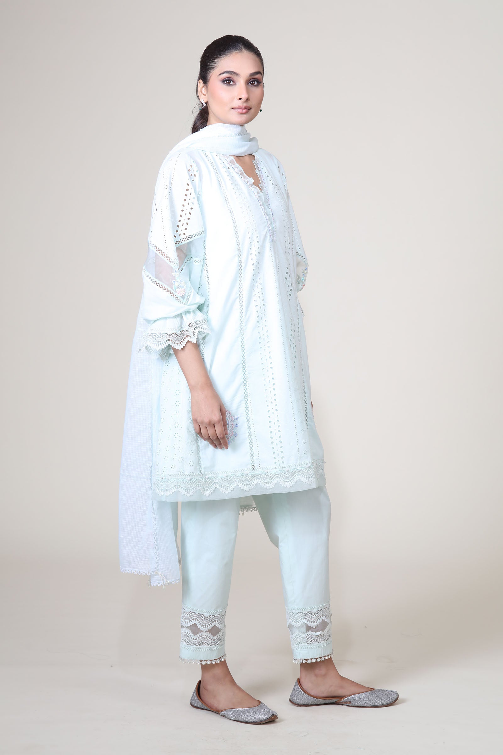JASMINE KURTA SET - MINT