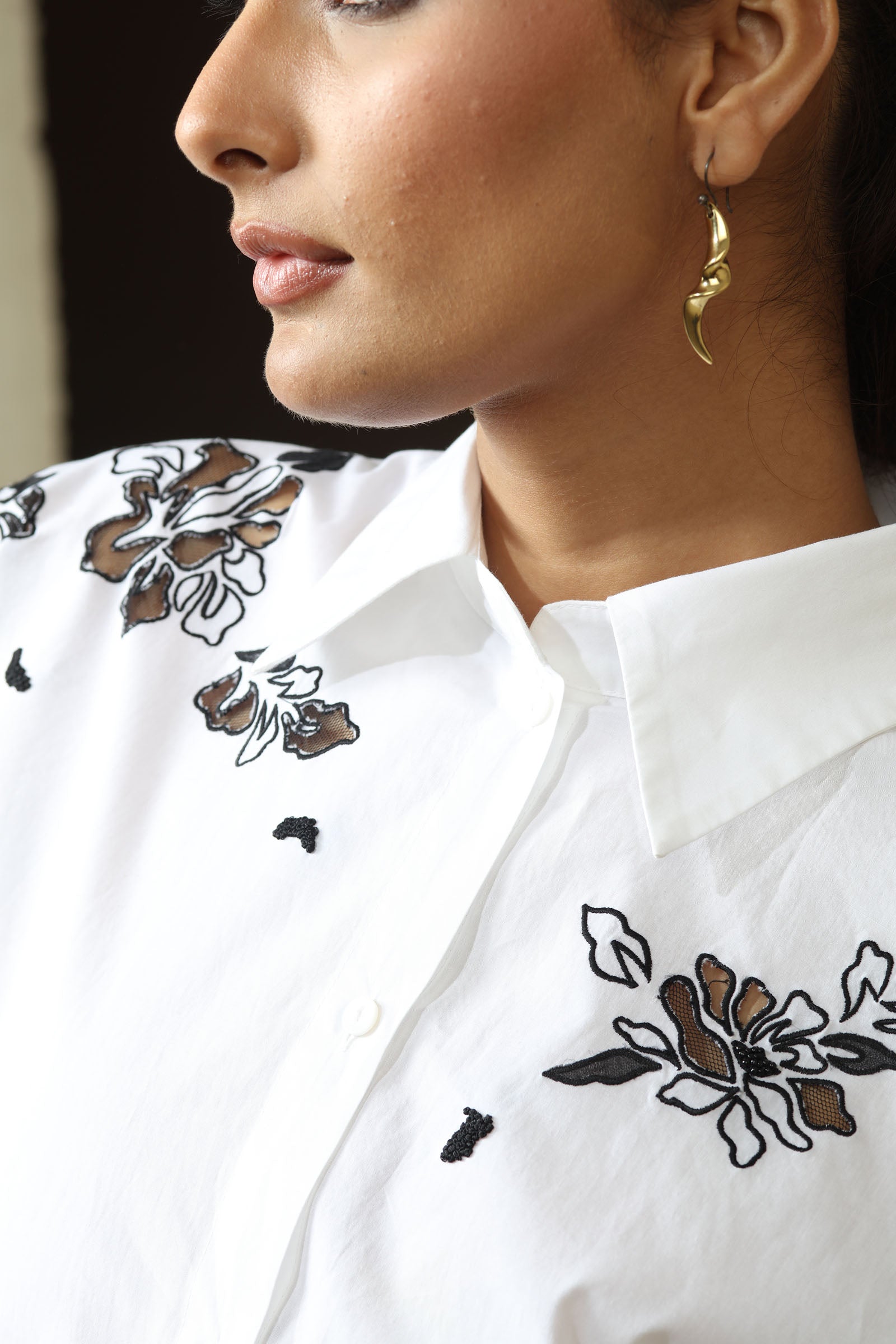 Manya Kaftan - Black & White